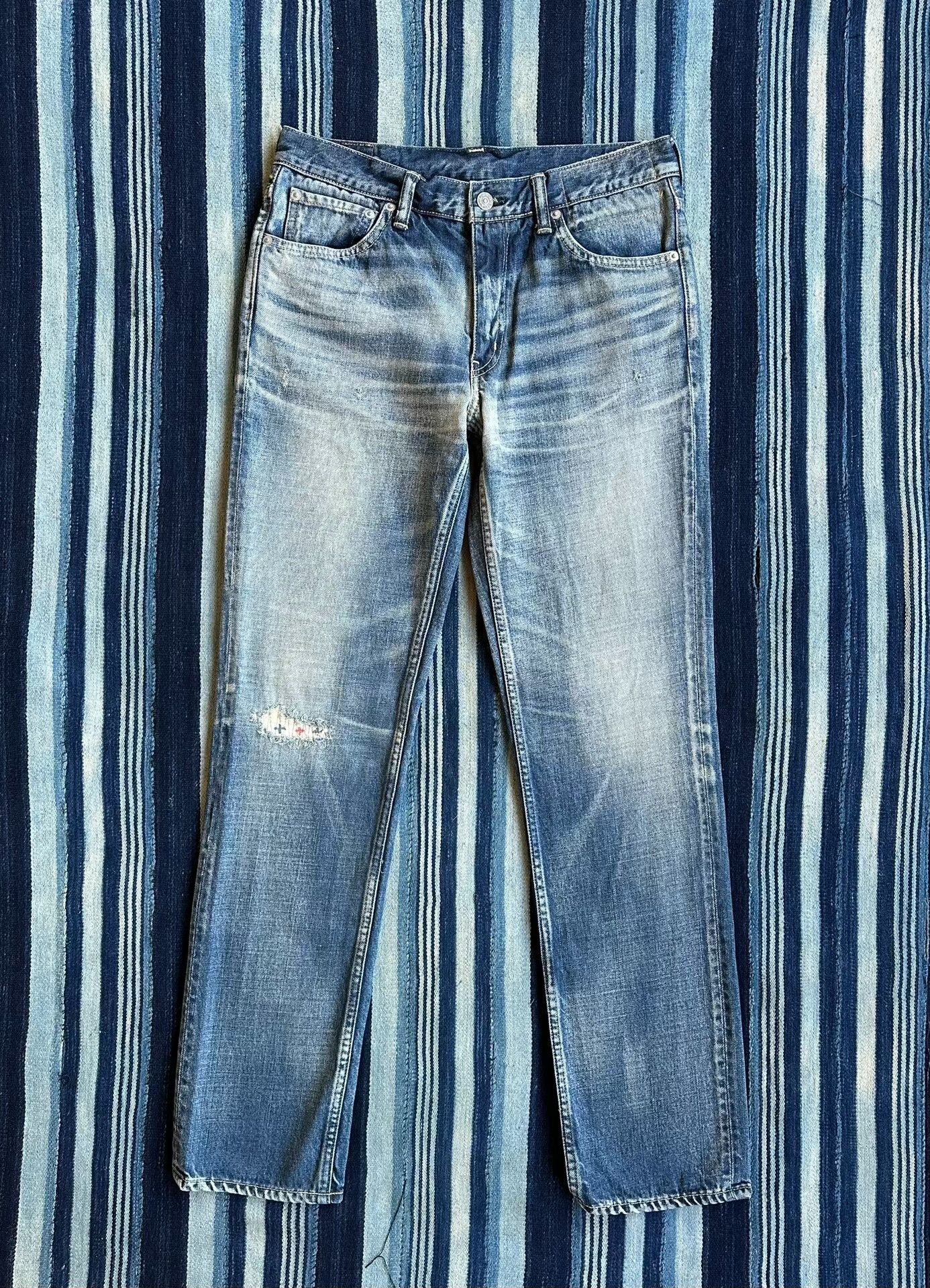 Visvim visvim social sculpture cross denim pants Size US 32 / EU 48 - 1 Thumbnail