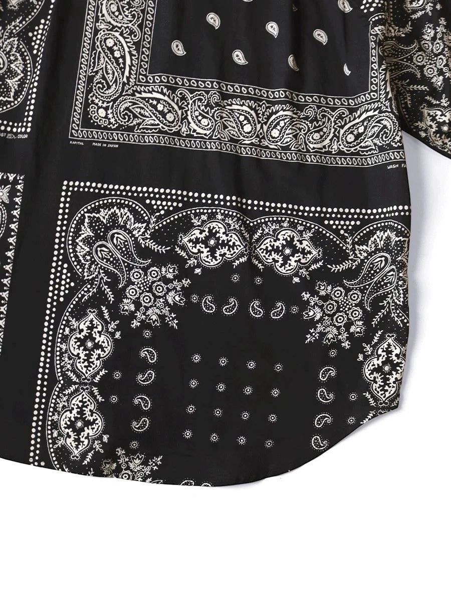 Kapital Kapital Gauze Bandana Patchwork Raglan Shirt Size US M / EU 48-50 / 2 - 2 Thumbnail
