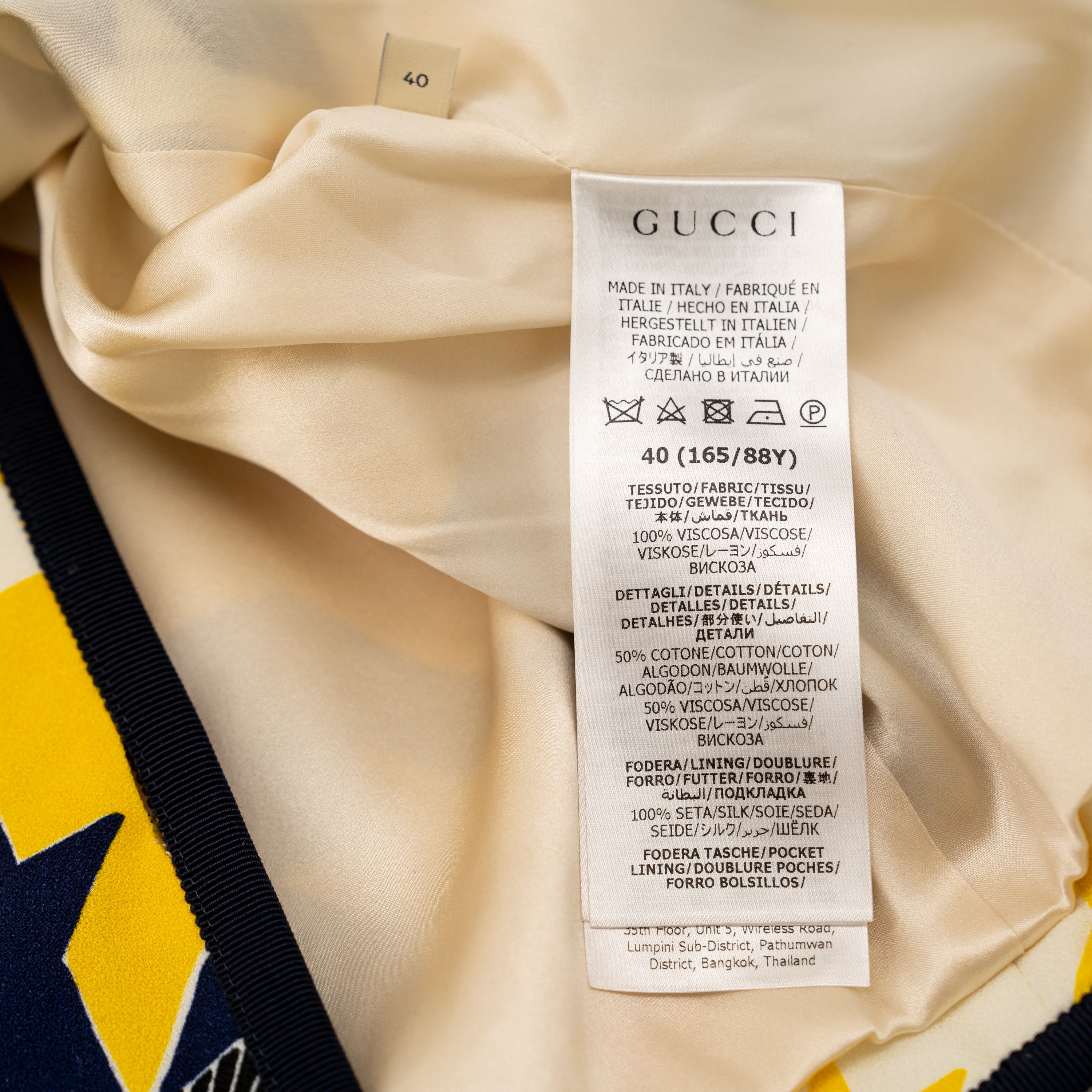 Gucci 40 S - Gucci Geometric Houndstooth Viscose Jacket Yellow Size S / US 4 / IT 40 - 10 Thumbnail