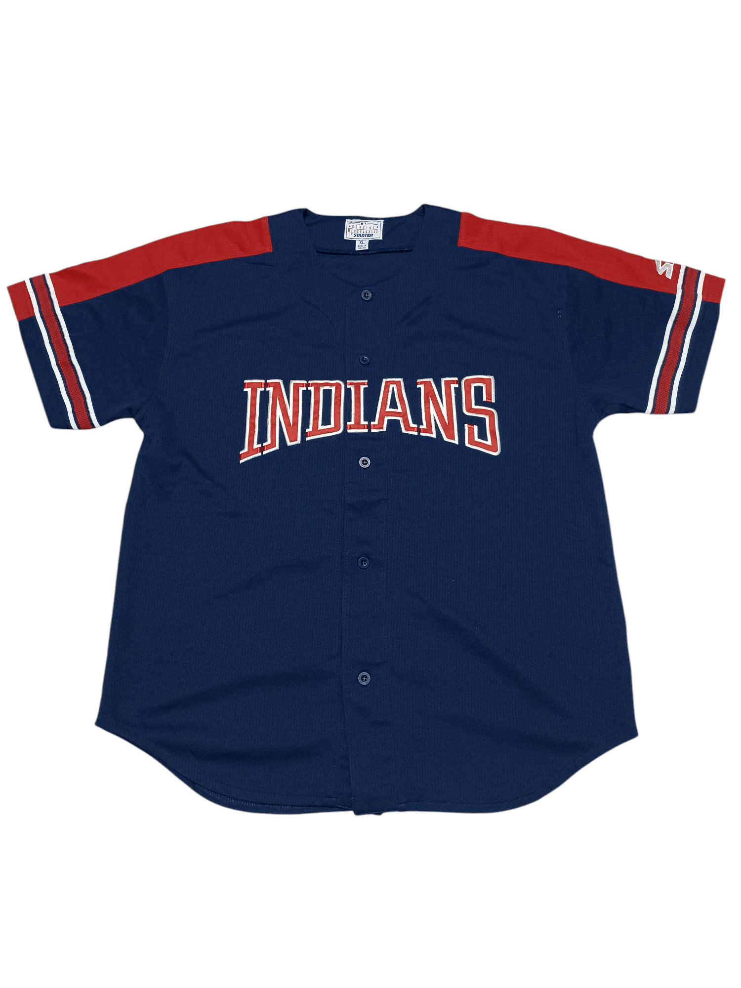 Starter CLEVELAND INDIANS STARTER VINTAGE 90S BIGLOGO JERSEY Size US XL / EU 56 / 4 - 1 Thumbnail