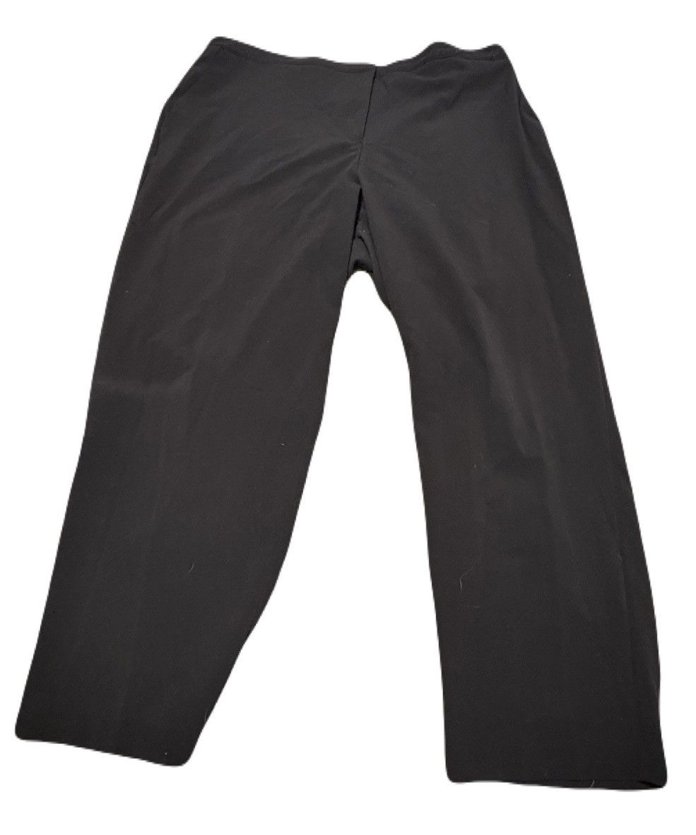 Other (Just My Size - JMS) Black Wide Leg Pants: Size 22W Size 42" / US 20 - 1 Thumbnail
