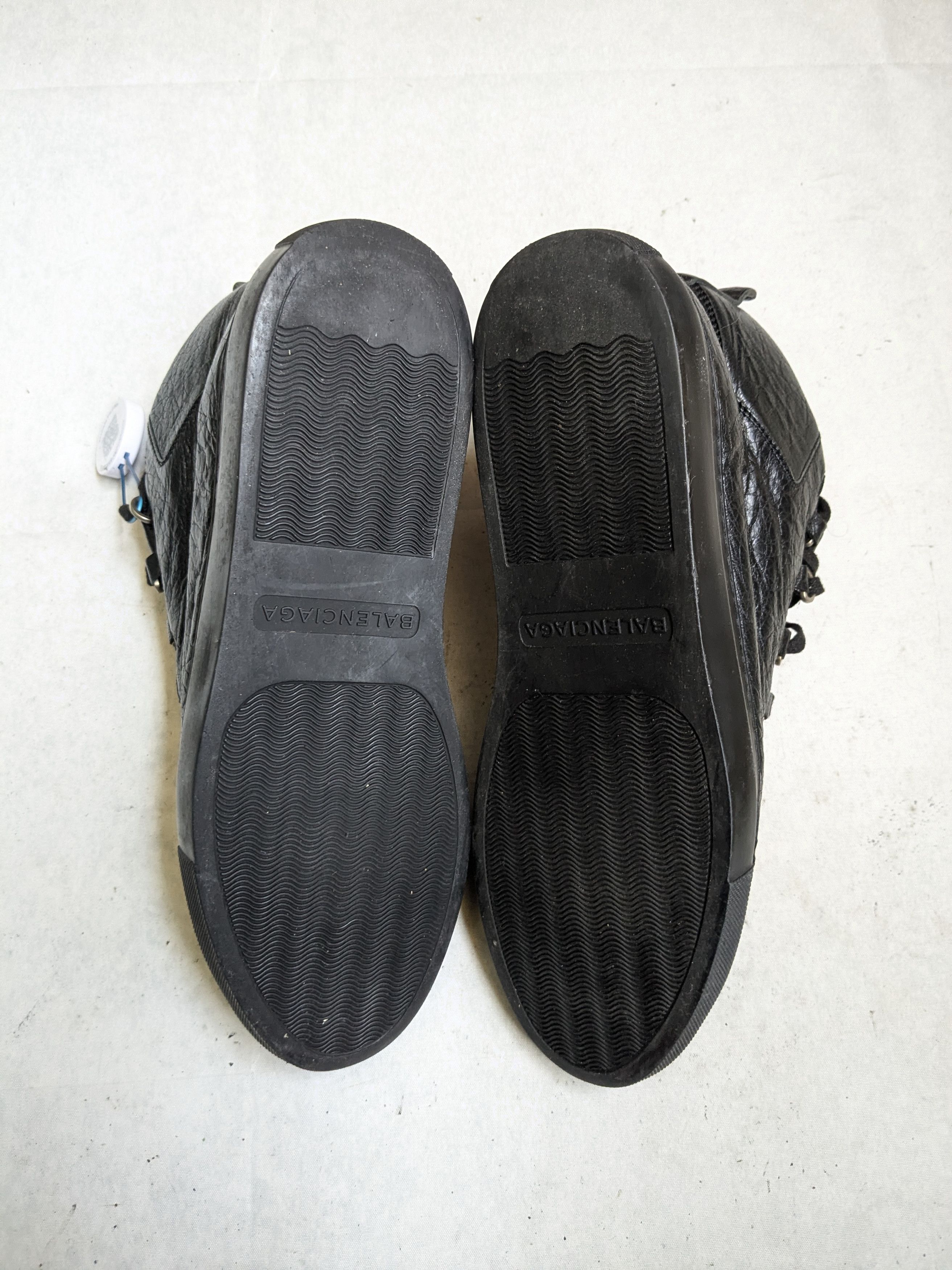Balenciaga Balenciaga Arena Black 9 Leather High Tops Size US 9 / EU 42 - 13 Thumbnail
