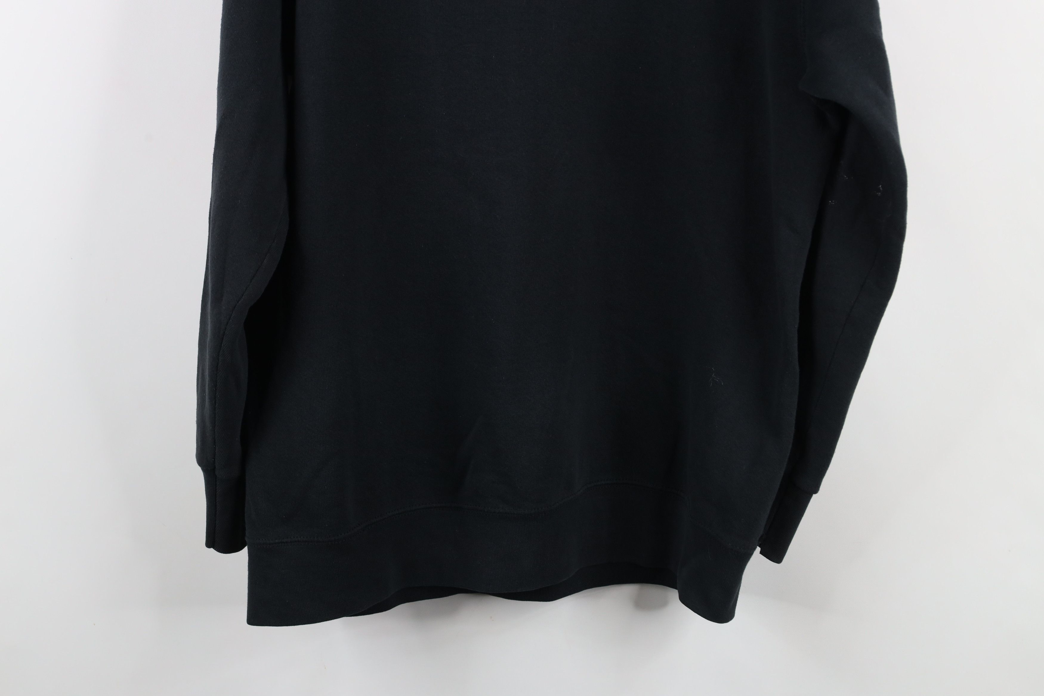 Vintage Vintage 90s Streetwear Blank Crewneck Sweatshirt Black USA Size US L / EU 52-54 / 3 - 15 Thumbnail