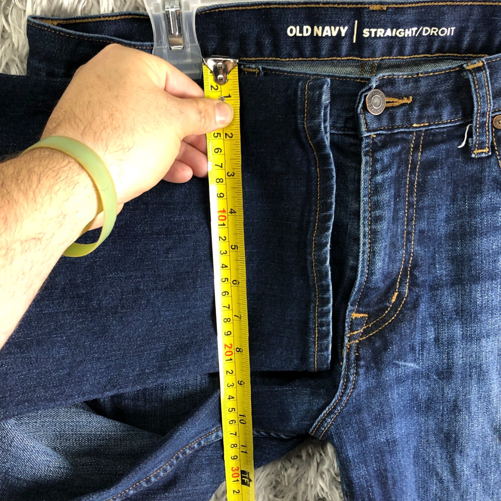Old Navy Old Navy Jeans Mens 34x30 Straight Leg Denim Medium Wash Blue 5-Pocket Regular Rise Mid Blue Jeans Mens Size US 34 / EU 50 - 4 Thumbnail