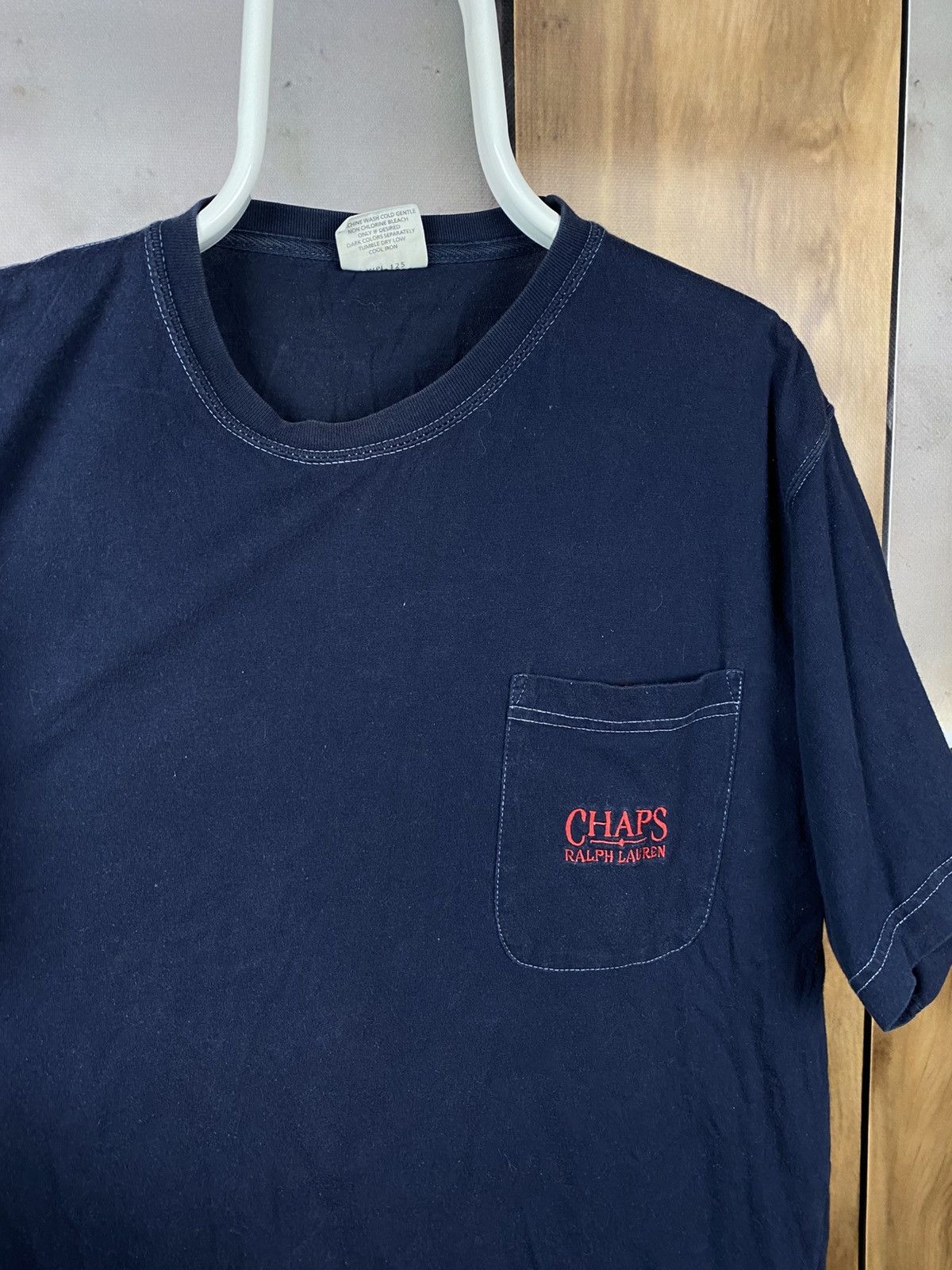 Chaps Ralph Lauren 🎠Vintage 90s T-Shirt Chaps Ralph Lauren Mini Logo Tee🎠 Size US L / EU 52-54 / 3 - 2 Thumbnail