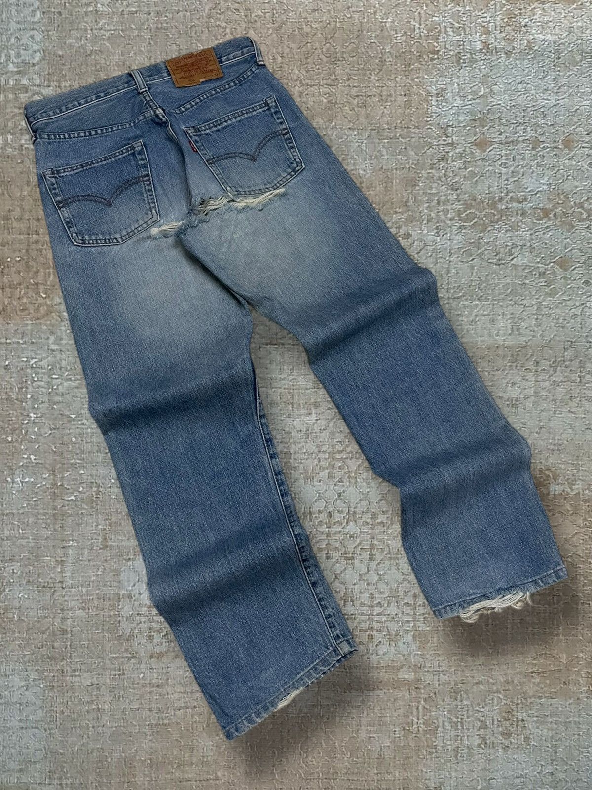 Levi's Vintage Clothing Vintage 1990s Designer Levis 502 Grunge Distressed Denim Size US 30 / EU 46 - 12 Thumbnail