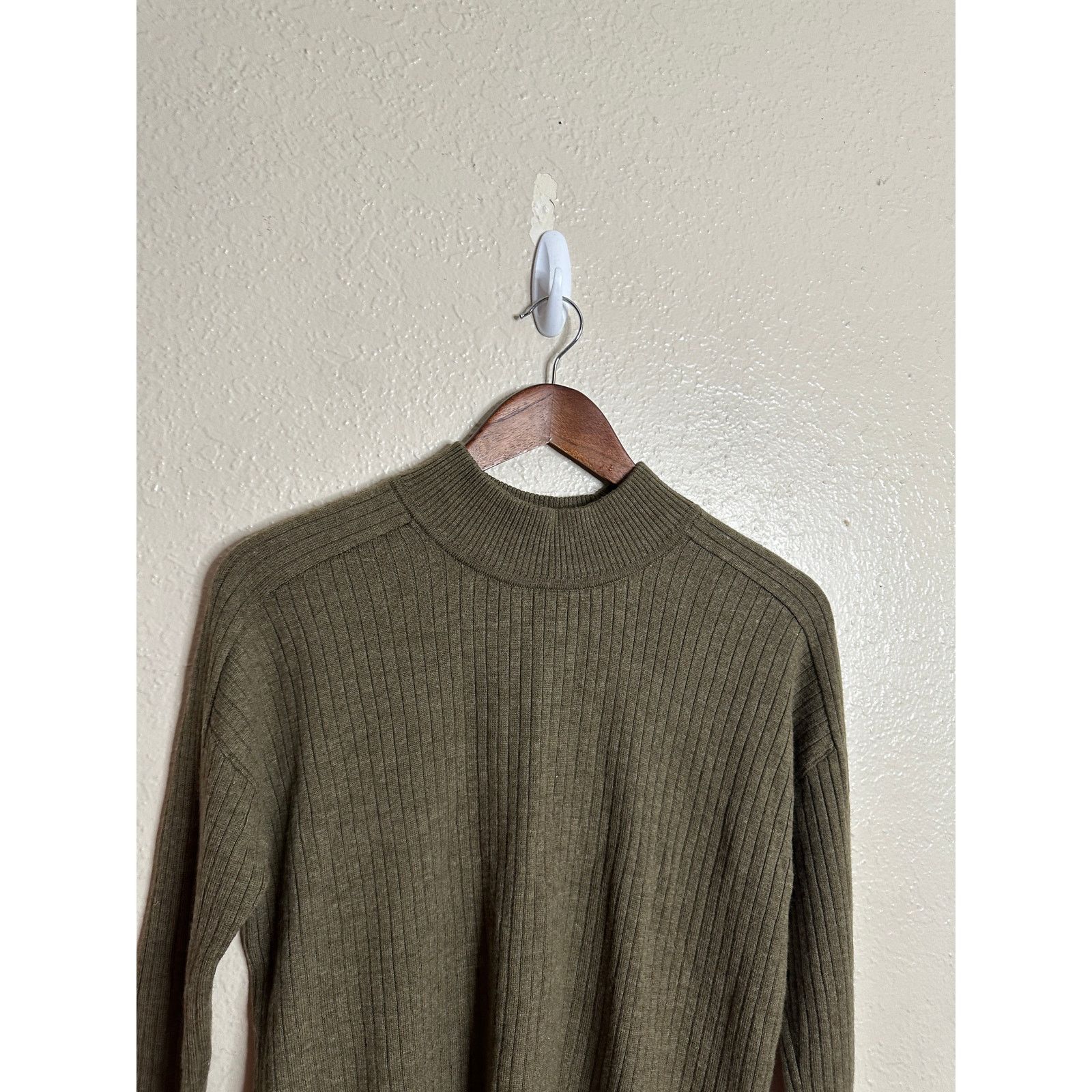 Steven Alan Steven Alan Adagio Sweater in Army Green 100% Merino Wool Size S / US 4 / IT 40 - 7 Thumbnail
