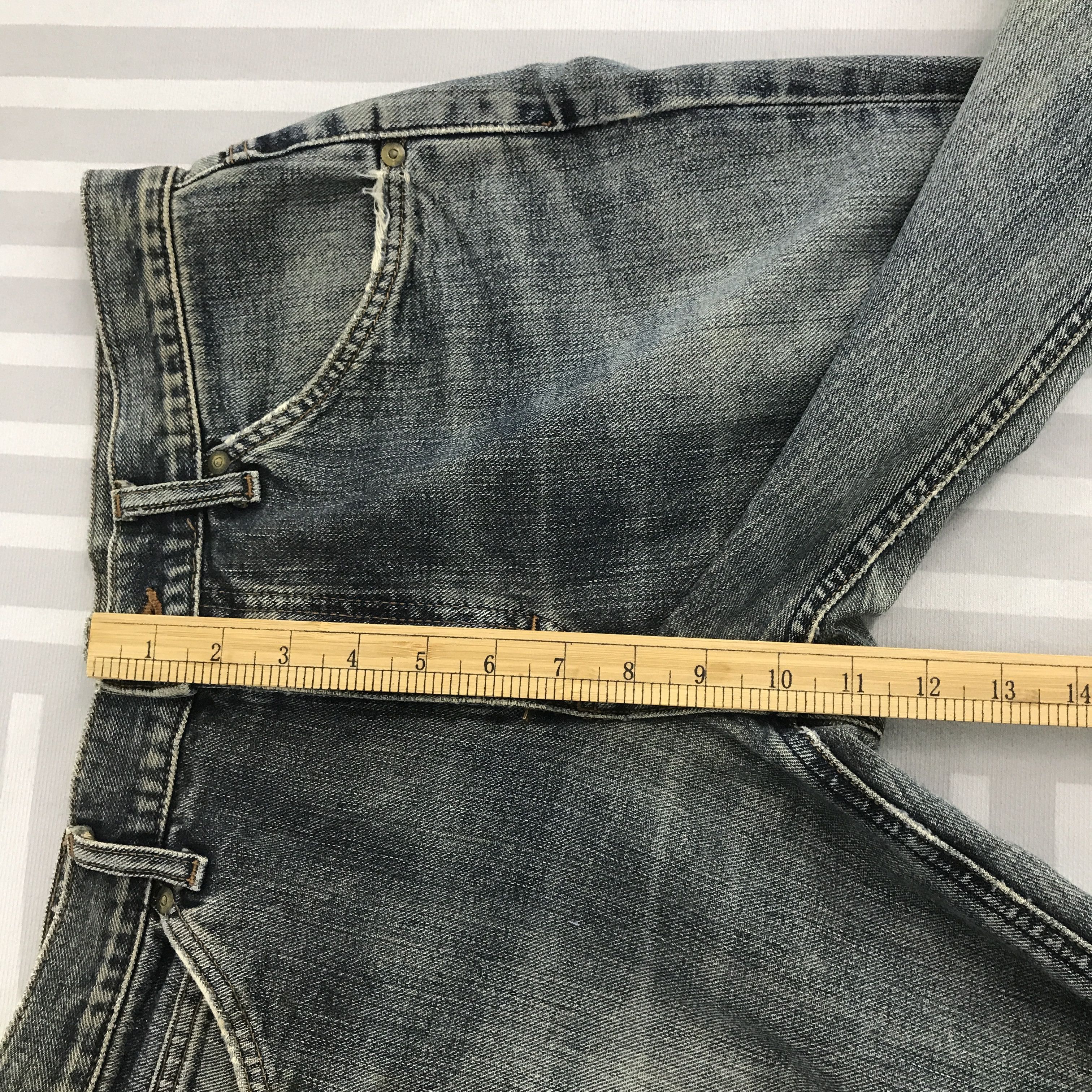 Japanese Brand × Lee × Vintage Flare Japan Denim Lee Distressed Bootcut Pants Size US 32 / EU 48 - 8 Thumbnail