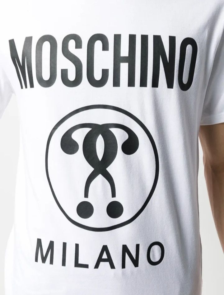 Moschino Moschino: Question Mark T-Shirt (NEW) Size US L / EU 52-54 / 3 - 2 Thumbnail
