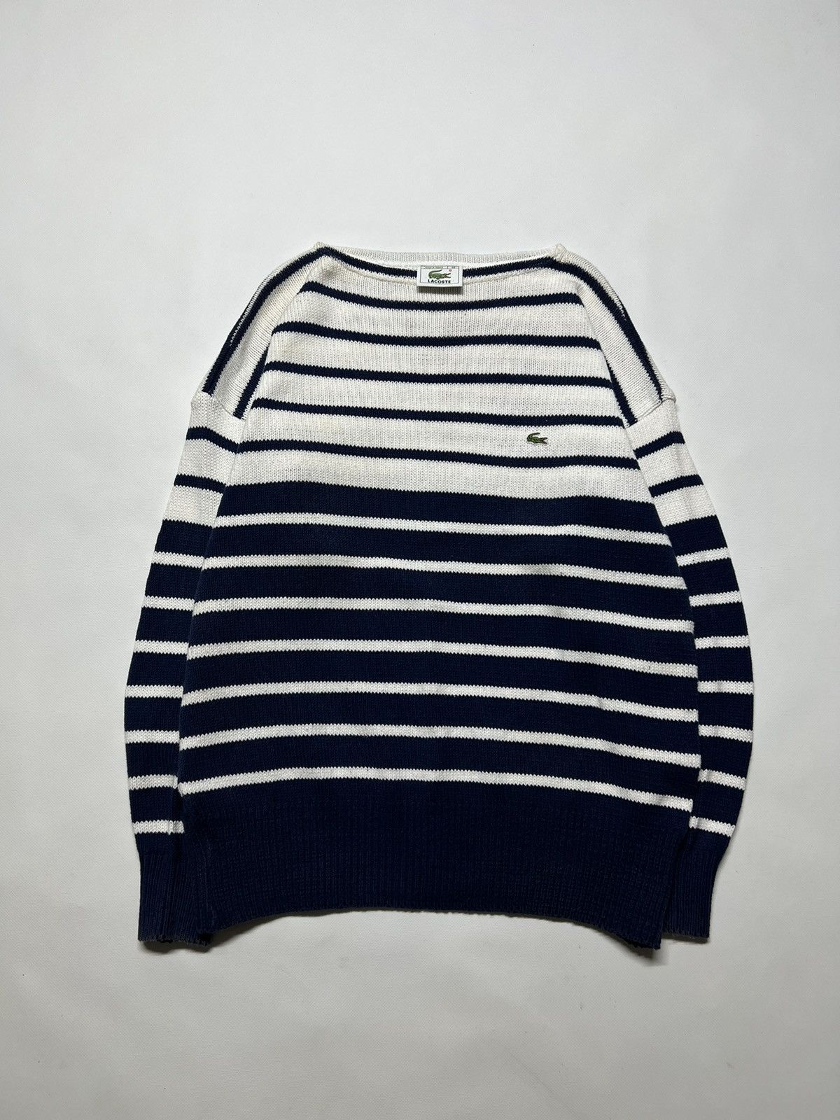 Lacoste × Vintage Vintage Y2k Lacoste Striped Oversized Sweater 90’s Size US M / EU 48-50 / 2 - 2 Thumbnail