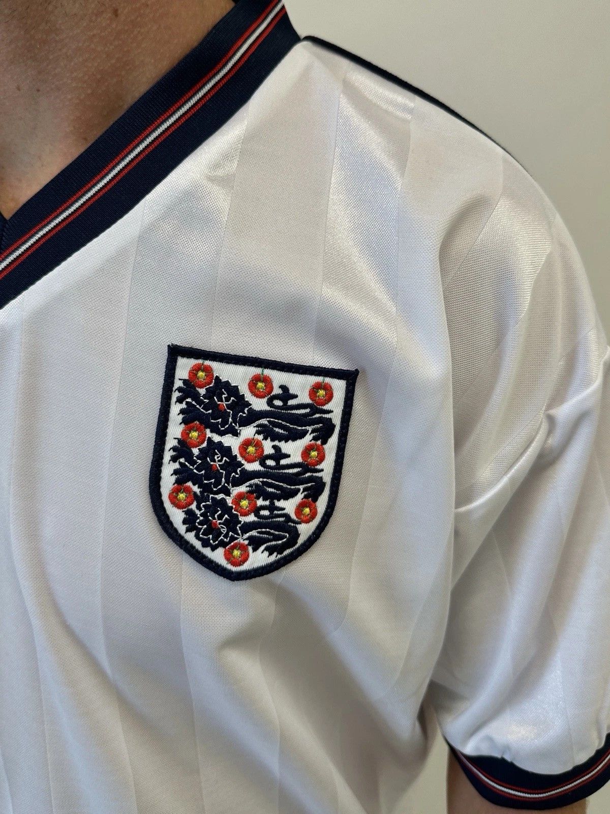 Vintage Score Draw National England 1970 Home Jersey Soccer Football Size US XL / EU 56 / 4 - 5 Thumbnail