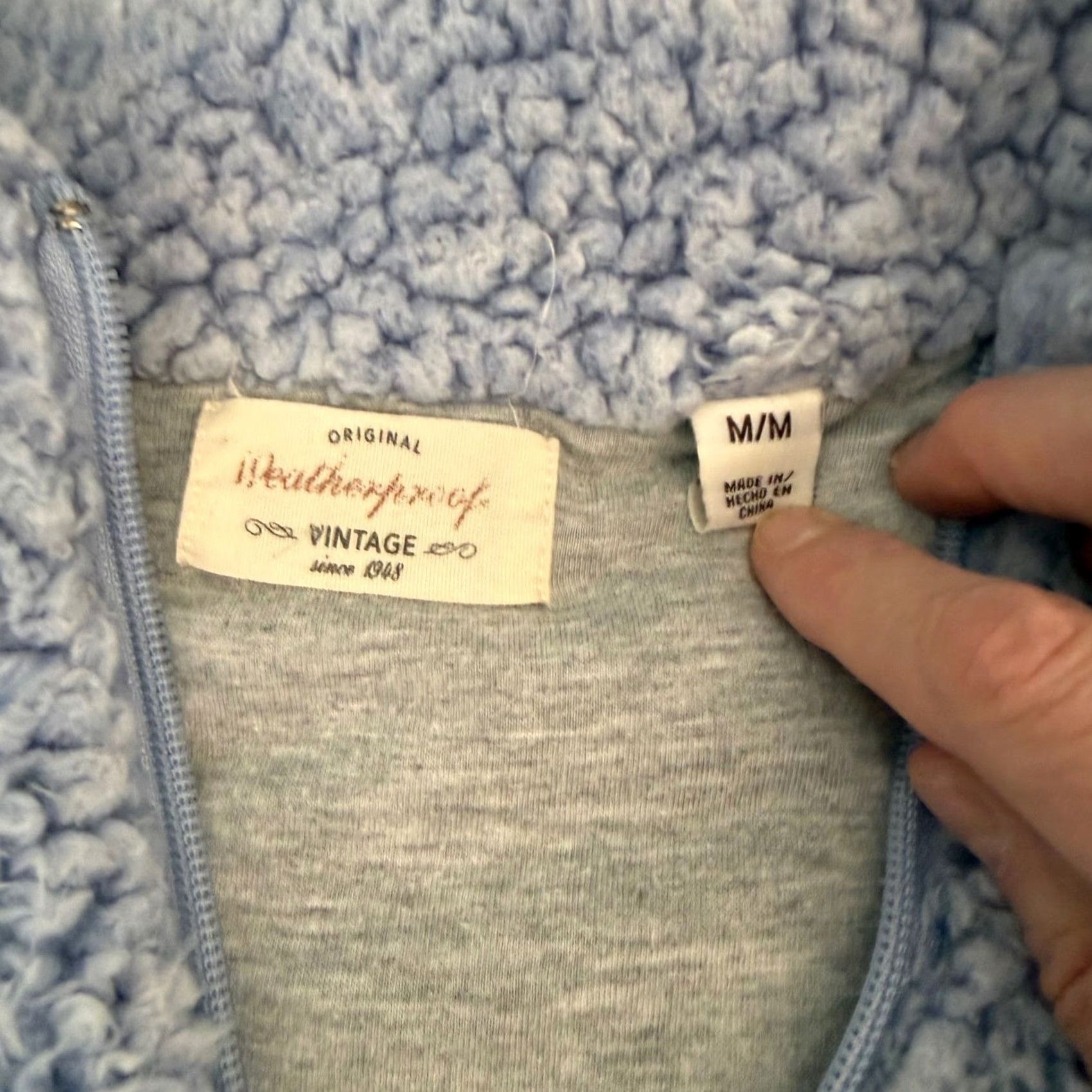 Weatherproof Weatherproof Vintage M Womens Pullover Sherpa Fleece Zip Blue Quarter Zip Mock Neck Ski Casual Winter Size M / US 6-8 / IT 42-44 - 4 Thumbnail