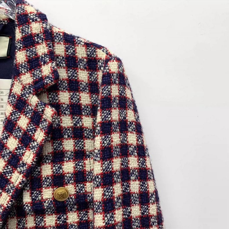 Gucci Gucci Colorful Checkered Long Sleeve Blazer-2505 Size US M / EU 48-50 / 2 - 3 Thumbnail