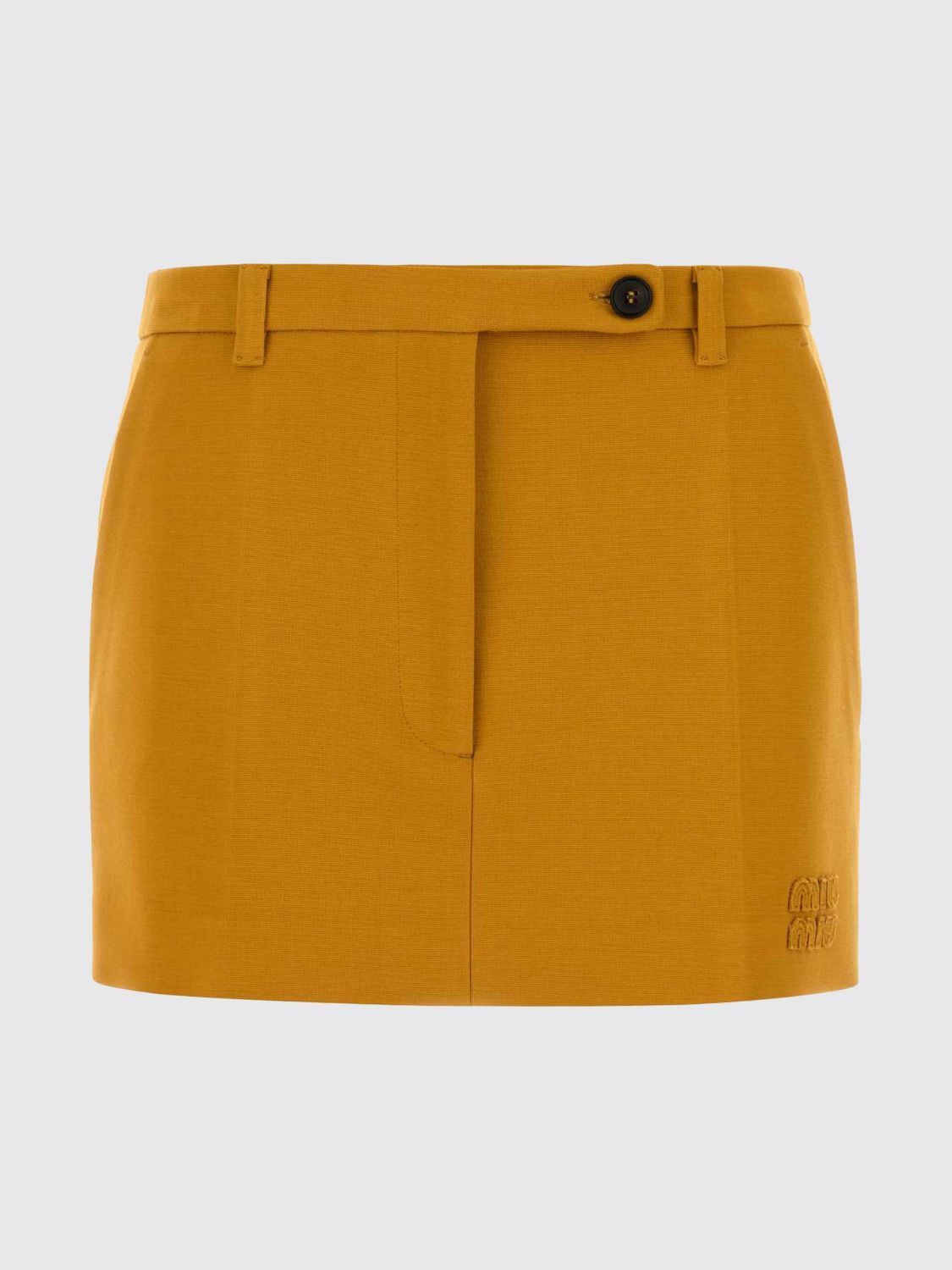 Miu Miu Miu Miu Skirt Woman Mustard Size 27" / US 4 / IT 40 - 1 Preview