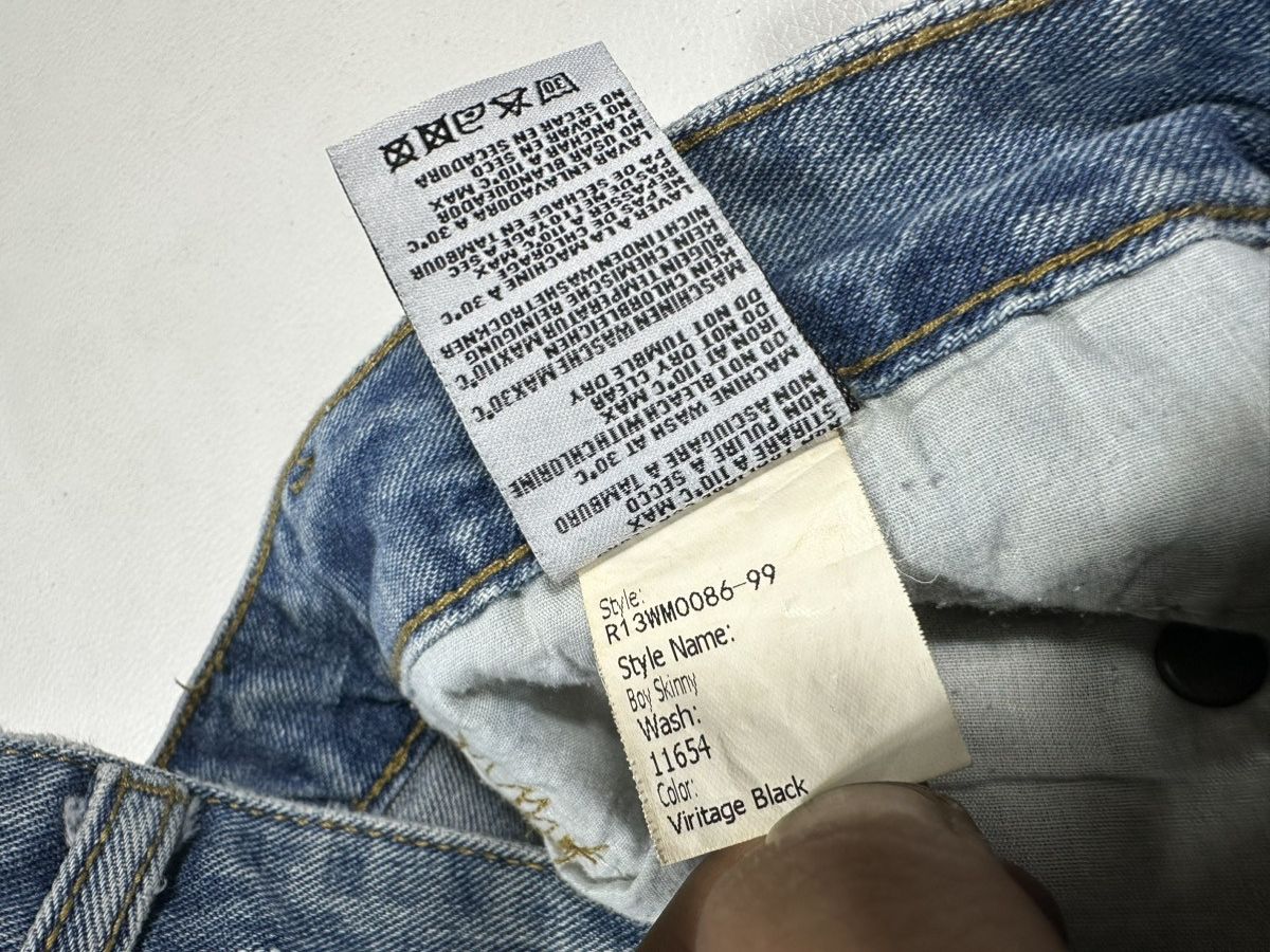 R13 R13 Distressed Jeans SS15 Boy Skinny Size 28" / US 6 / IT 42 - 11 Thumbnail