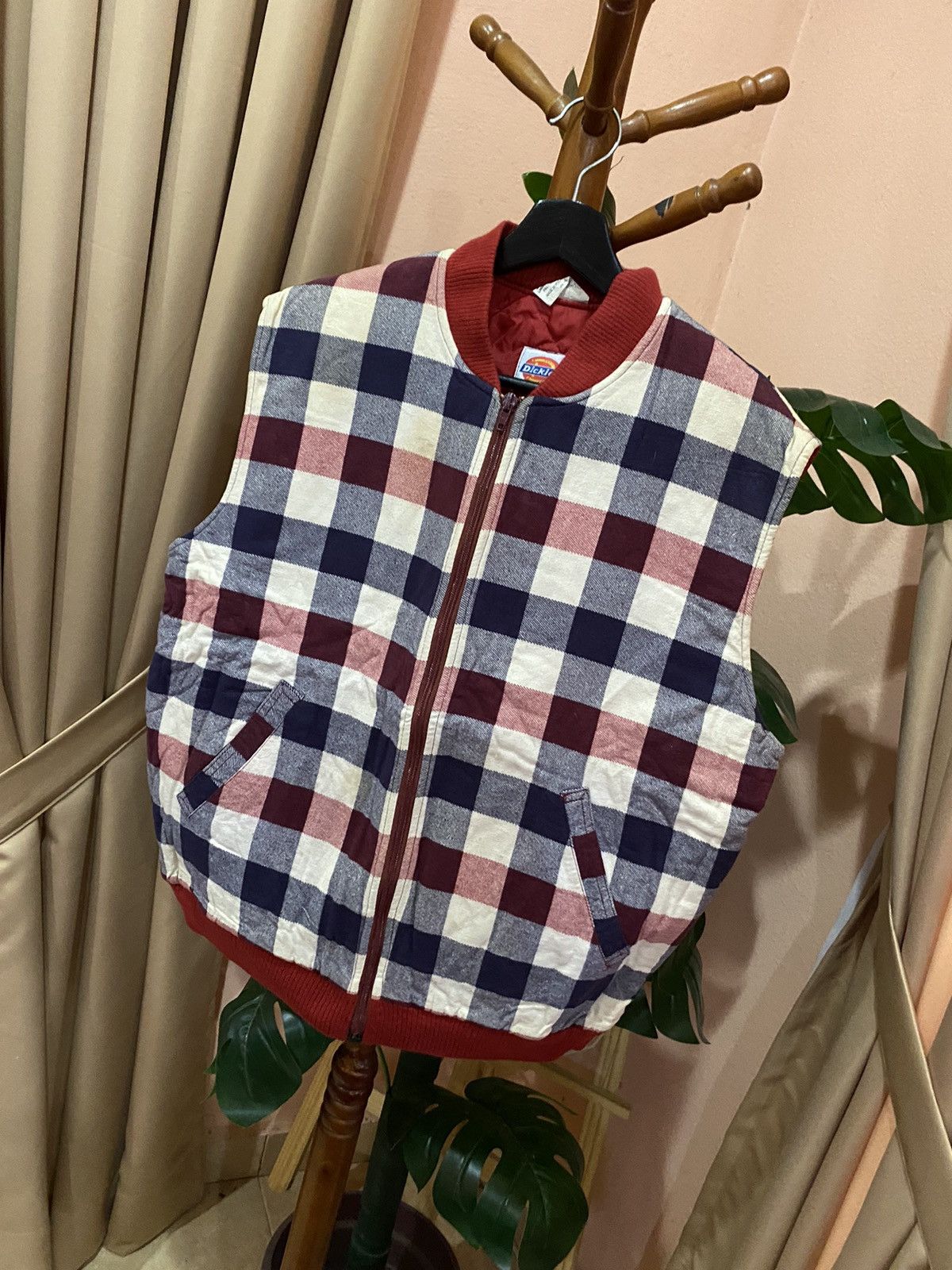 Dickies VINTAGE DICKIES CHECKER WORKWEAR VEST JACKET Size US L / EU 52-54 / 3 - 4 Thumbnail