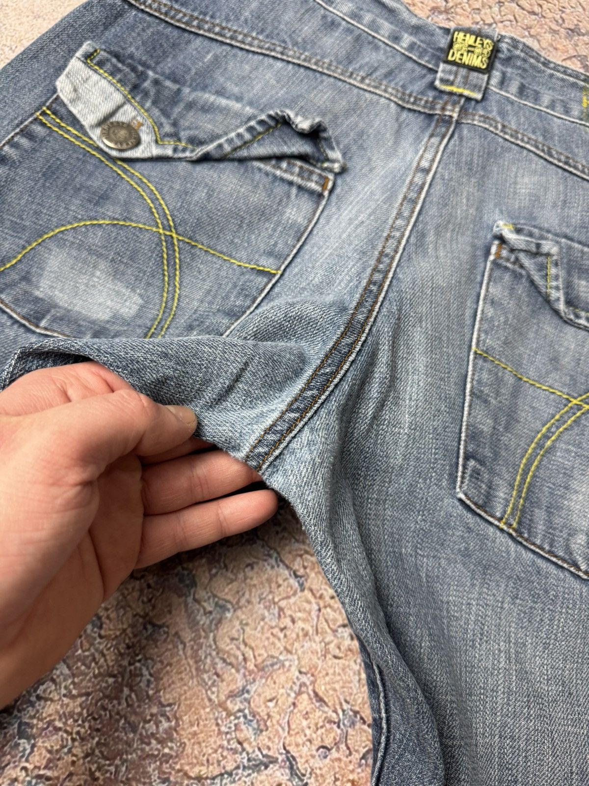 Jean 90s Henleys Jeanswear VIntage Deep Blue Y2K Denim Jeans Size US 34 / EU 50 - 9 Thumbnail
