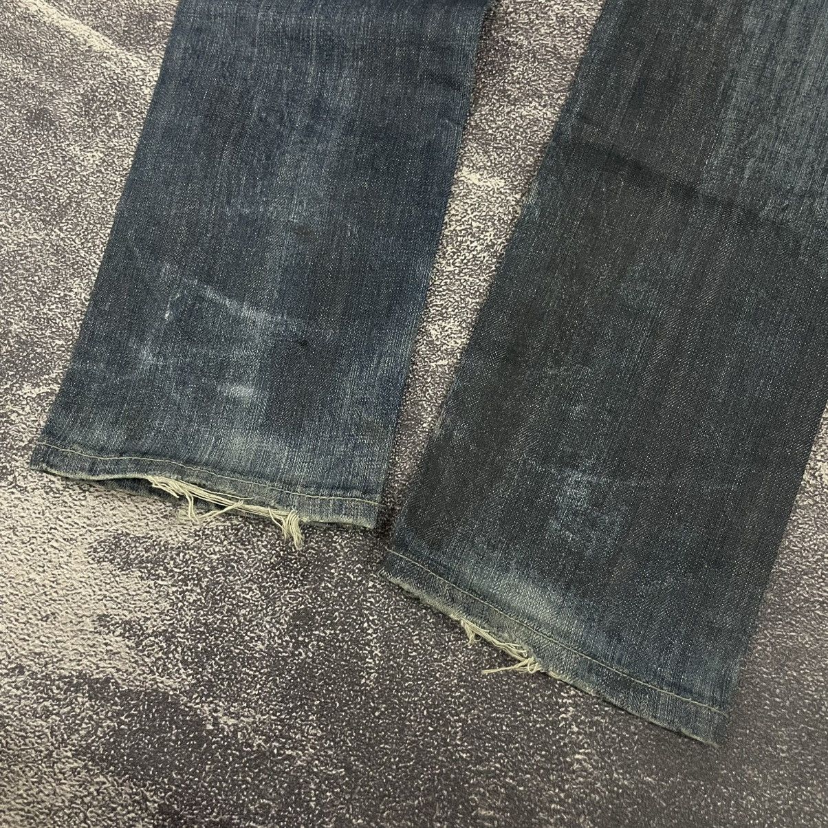 If Six Was Nine × Le Grande Bleu (L.G.B.) × Tornado Mart Cabane de Zucca Distressed Denim Yohji/Comme-Inspired Jeans Size US 32 / EU 48 - 11 Thumbnail