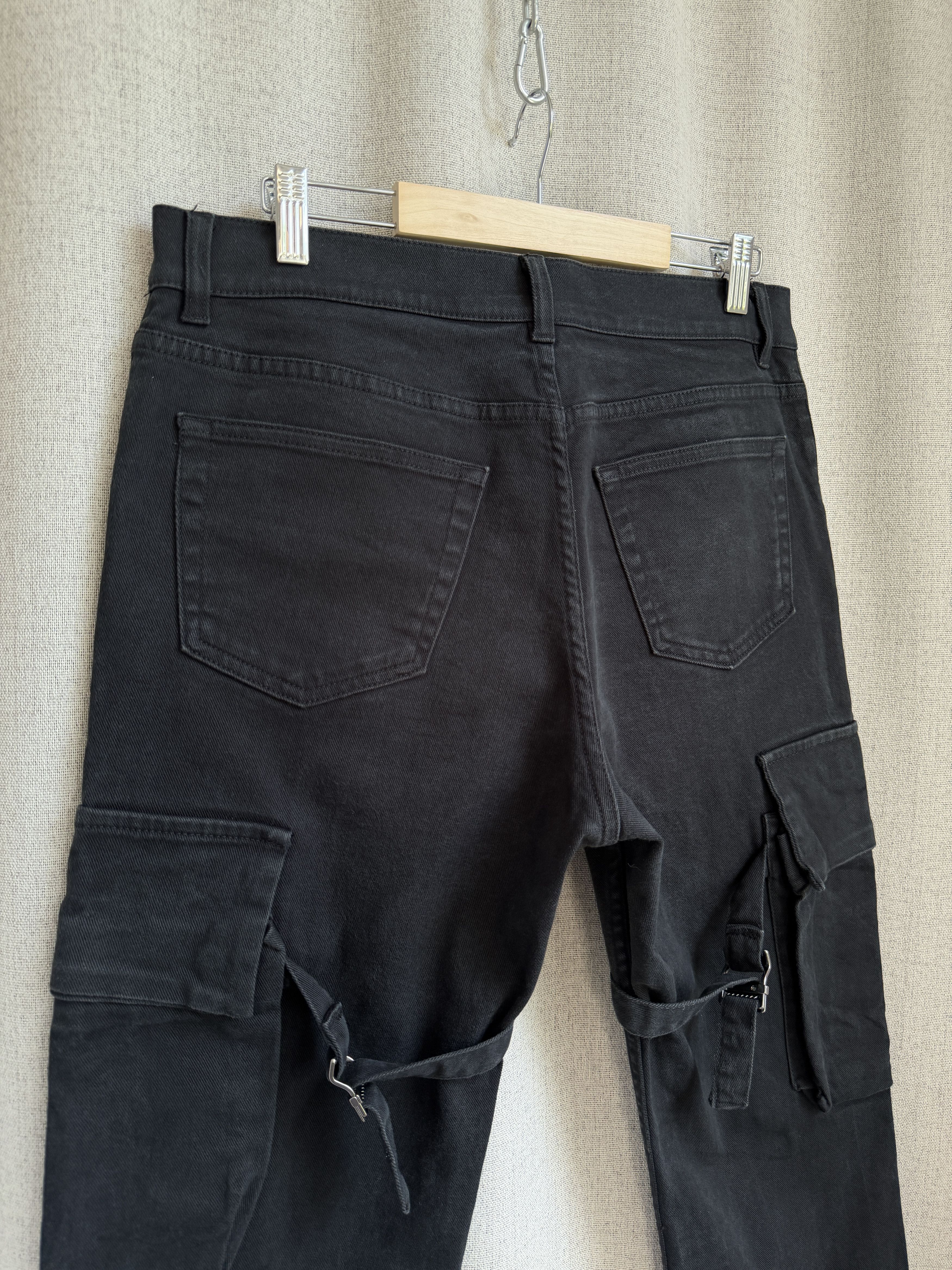 Helmut Lang Helmut Lang AW2004 Bondage Pants Black Denim Size US 33 - 5 Thumbnail