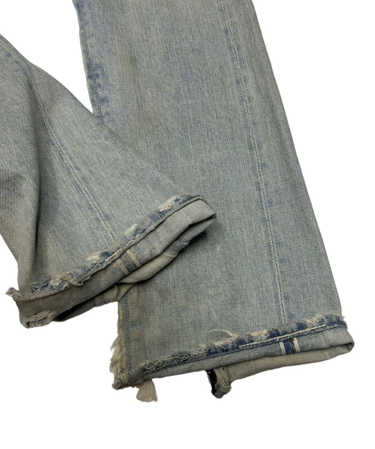Japanese Brand × Levi's × Vintage Vintage Levis 501 Selvedge Zipper Flare Distress Denim Jeans Size US 30 / EU 46 - 5 Thumbnail