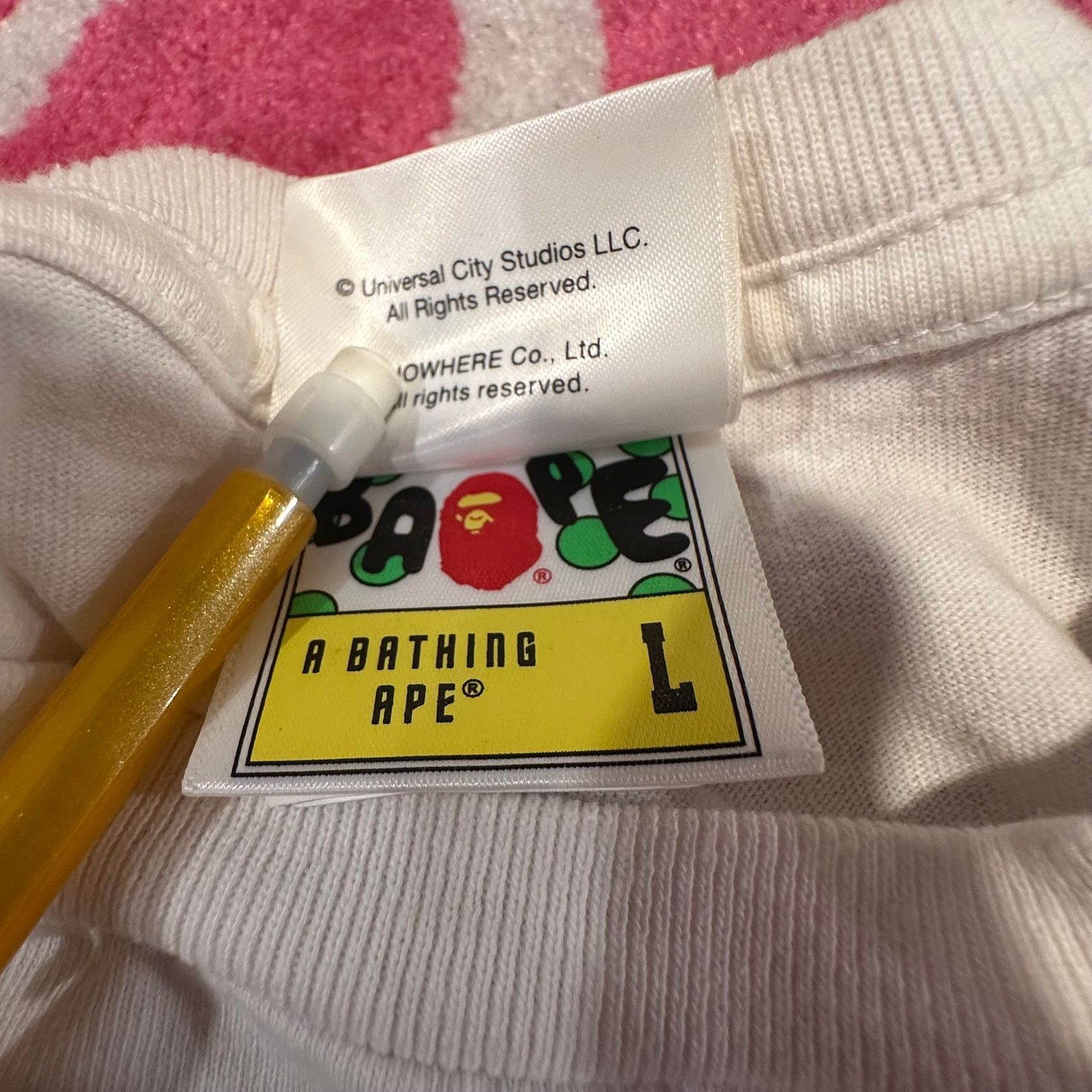 Bape BAPE x E.T. Kids Baby Milo Tee White Large – Used (Like New) Size US L / EU 52-54 / 3 - 6 Thumbnail