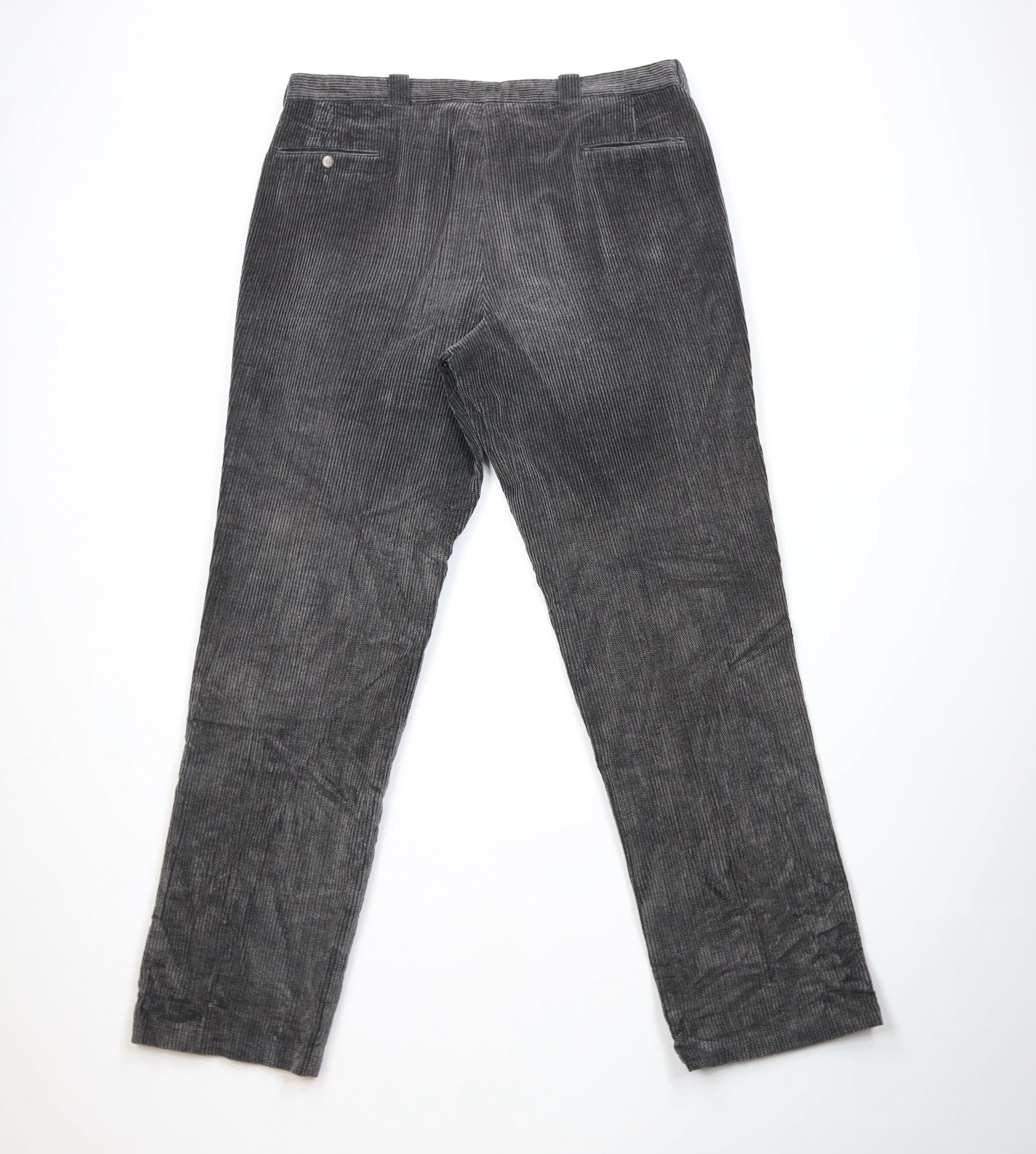 Vintage Vintage 90s Streetwear Pleated Heavy Wide Leg Corduroy Pants Size US 40 / EU 56 - 11 Thumbnail