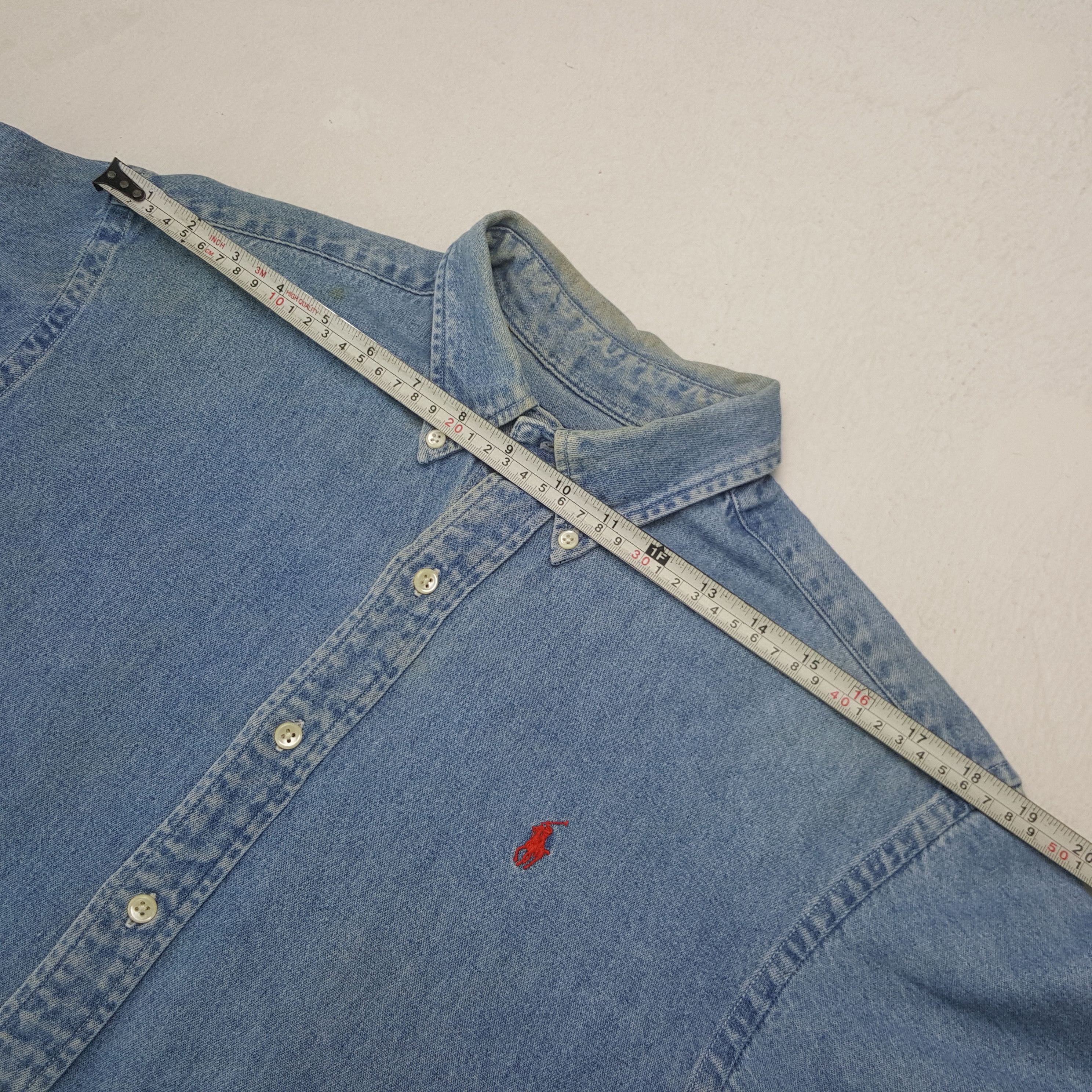 Polo Ralph Lauren × Vintage Vintage Polo Ralph Lauren Denim Button Up Shirt Size US S / EU 44-46 / 1 - 5 Thumbnail