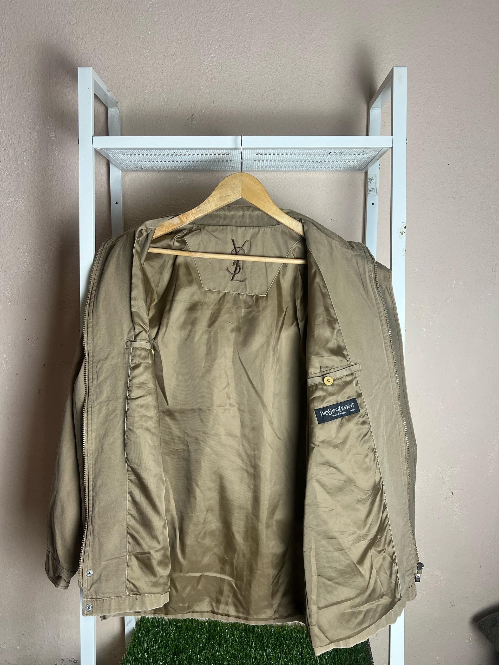 Vintage × Yves Saint Laurent Vintage Distressed Yves Saint Laurent Jacket Size US M / EU 48-50 / 2 - 8 Thumbnail