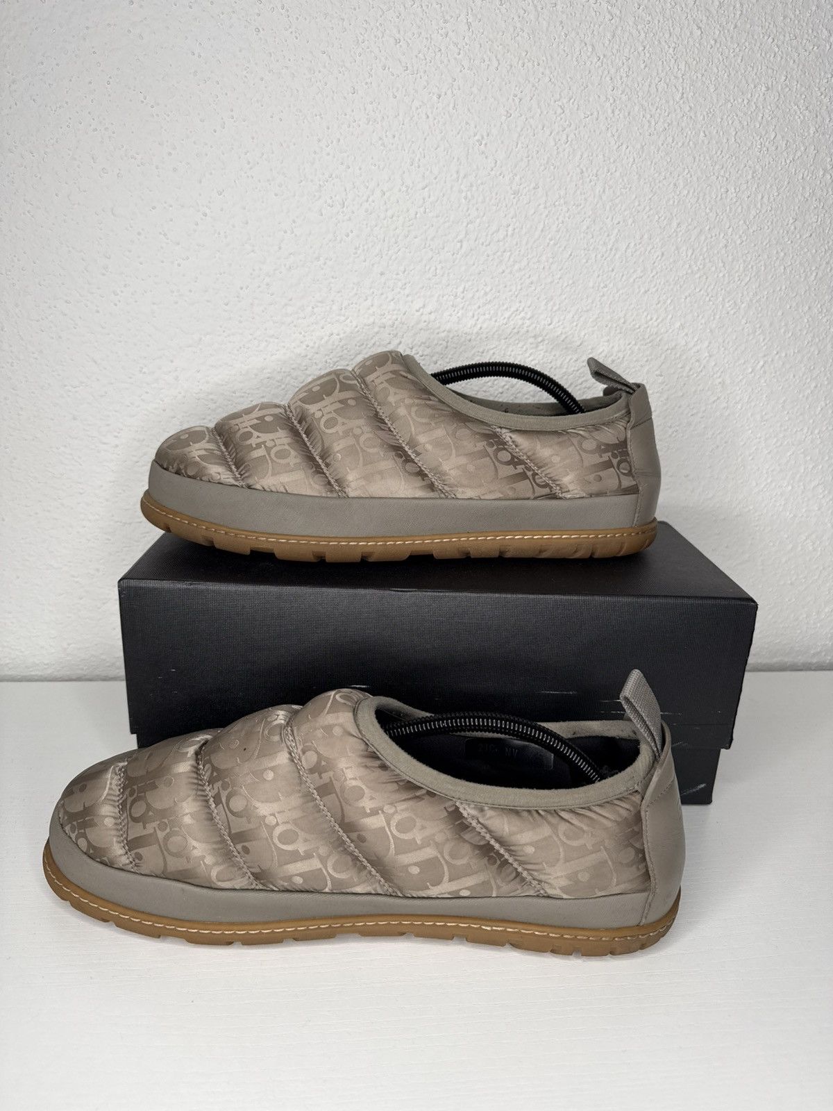Dior Dior Snow Slipper Quilted Oblique Beige Size US 12 / EU 45 - 7 Thumbnail
