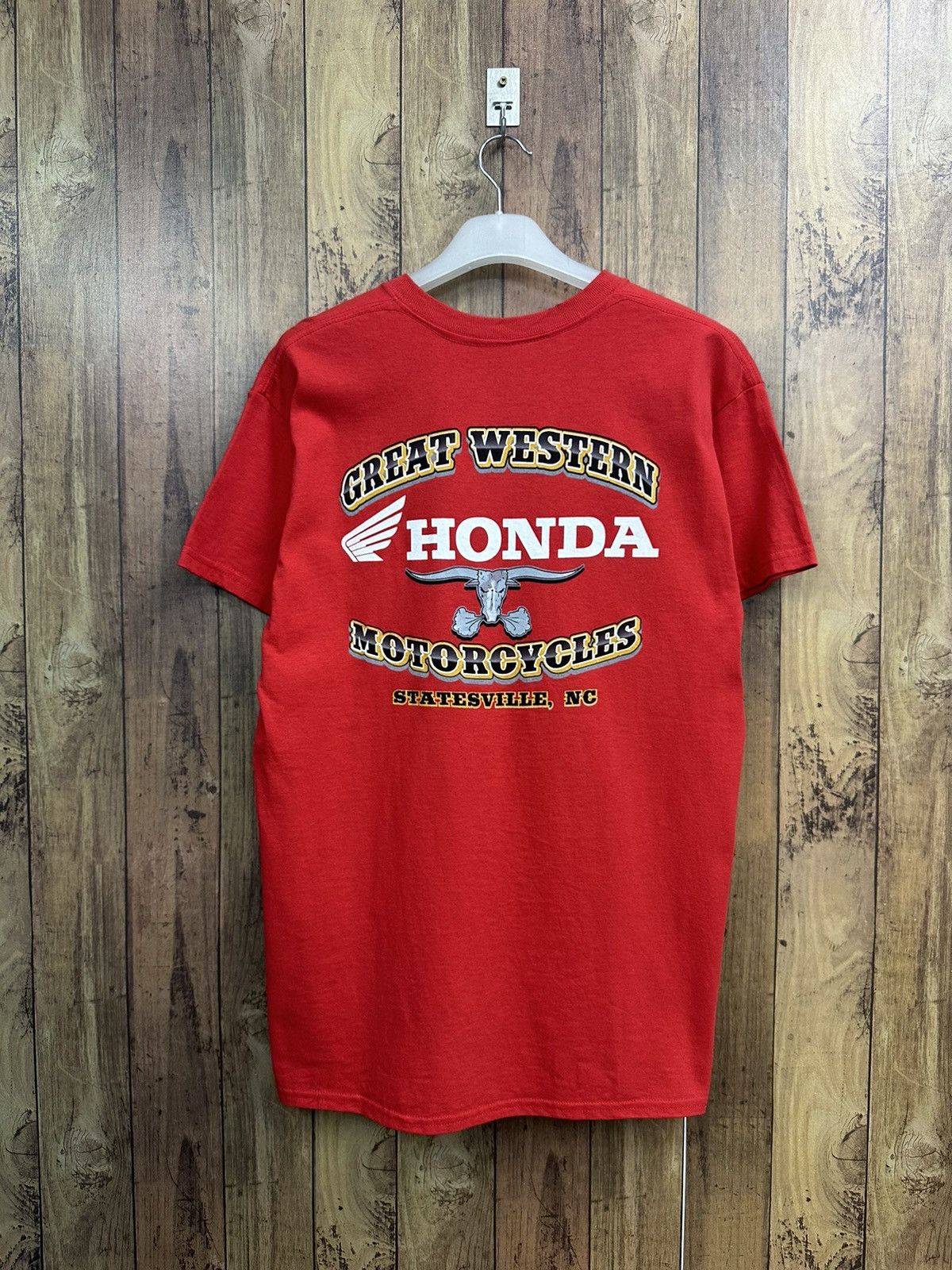 Honda Honda Great Western Motorcycles Tshirt A265 Size US M / EU 48-50 / 2 - 1 Thumbnail