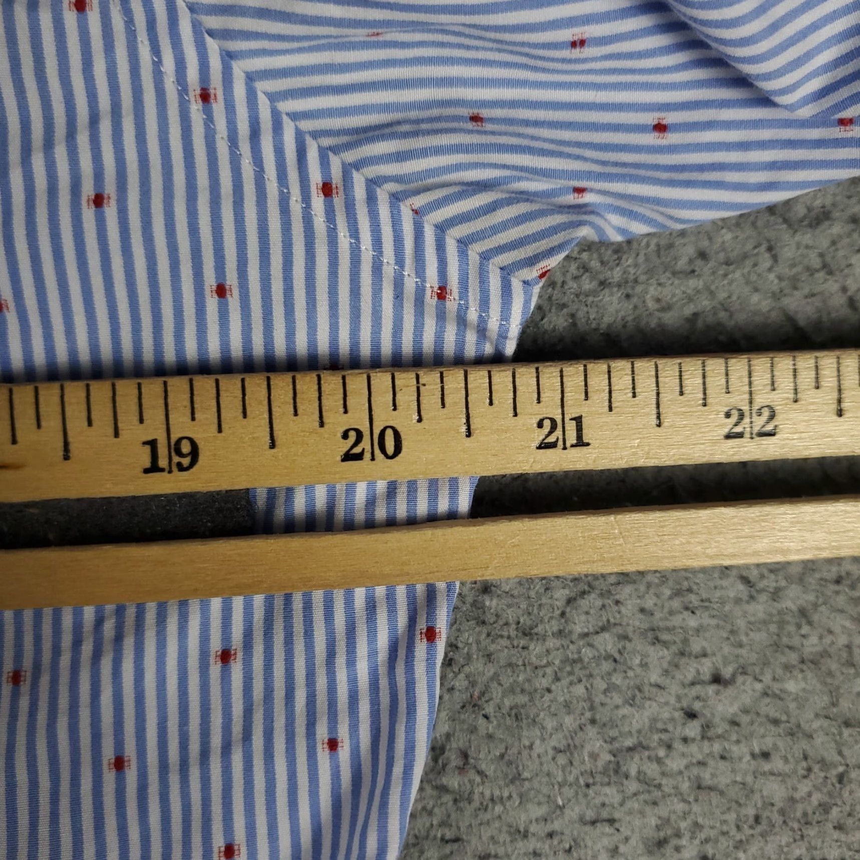 Vintage Twillory Shirt Mens 15.5 Blue White Striped Button-Up Long Sleeve Dress Shirt Casual Formal Workwear Blue Mens 15.5 Size 40R - 7 Thumbnail