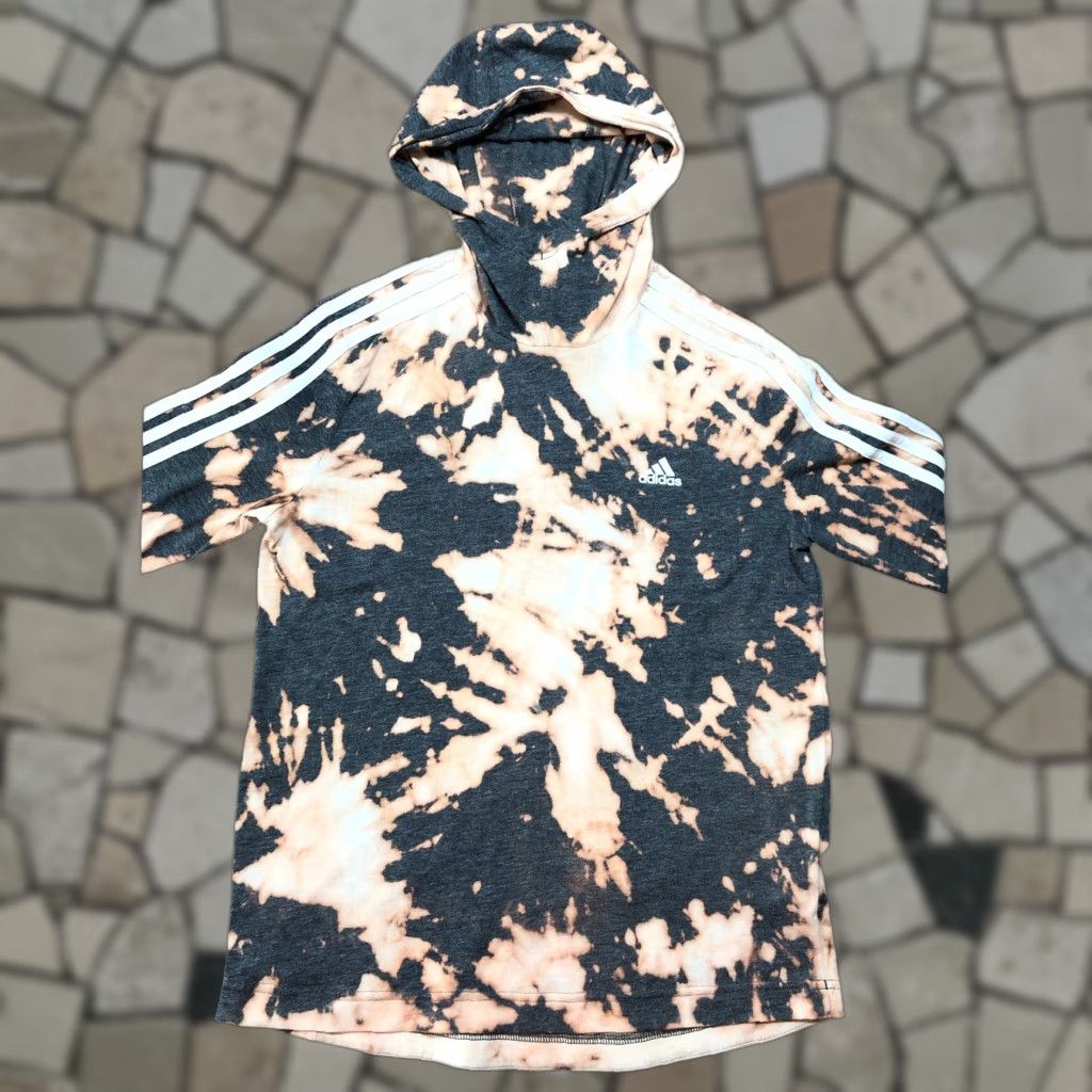 Adidas Adidas Womens S Hooded T-Shirt Hoodie Gray Acid Wash Tie Dye 1 Of 1 Custom Size S / US 4 / IT 40 - 1 Thumbnail