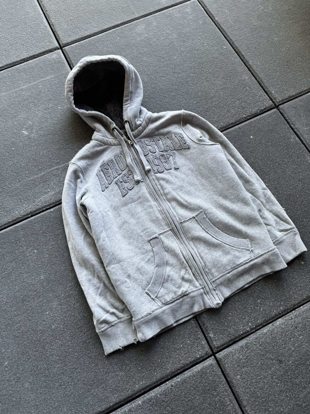 Aeropostale CRAZY Y2K AEROPOSTALE SHERPA ZIP UP Size S / US 4 / IT 40 - 1 Thumbnail