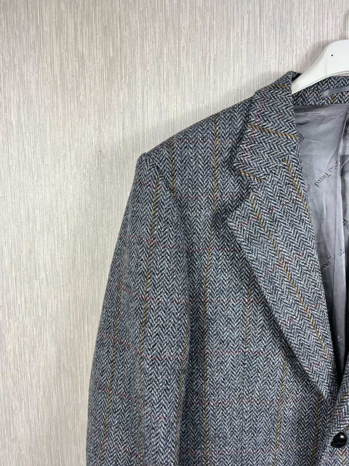 Harris Tweed × Vintage Vintage Harris Tweed wool herringbone coat jacket pattern Size US XL / EU 56 / 4 - 5 Thumbnail