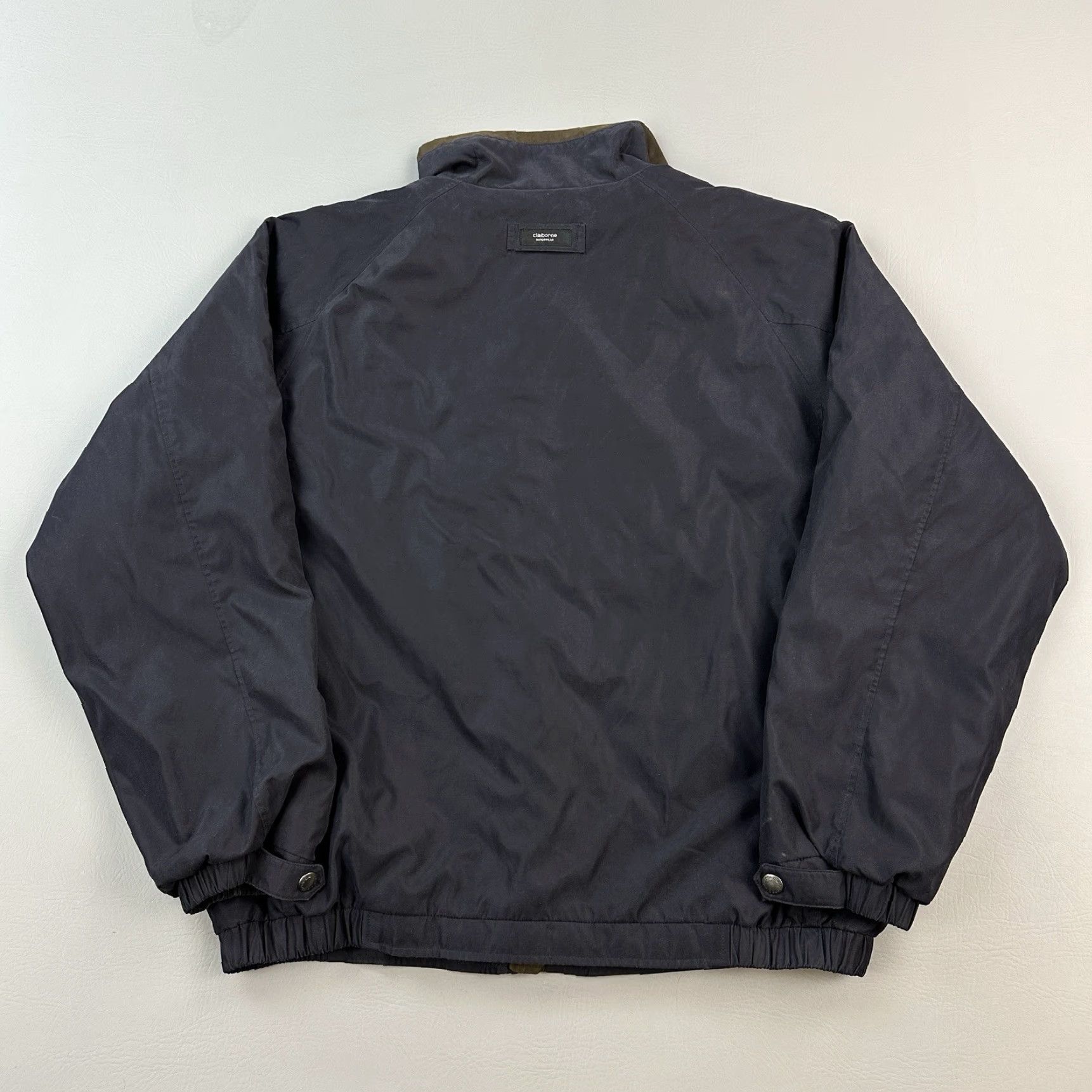 Liz Claiborne VINTAGE Claiborne Jacket Mens XL Navy Quilt Lined Full Zip Snap Outdoor Y2K Size US XL / EU 56 / 4 - 7 Thumbnail