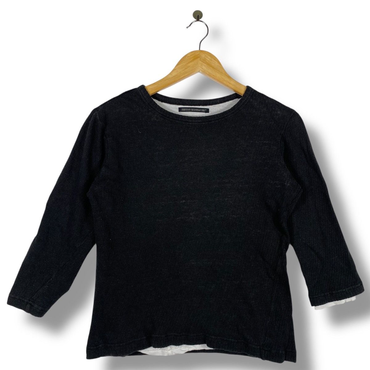 Y's Y's By Yohji Yamamoto Ramie Double Layered Long Sleeve Tee Size S / US 4 / IT 40 - 1 Thumbnail