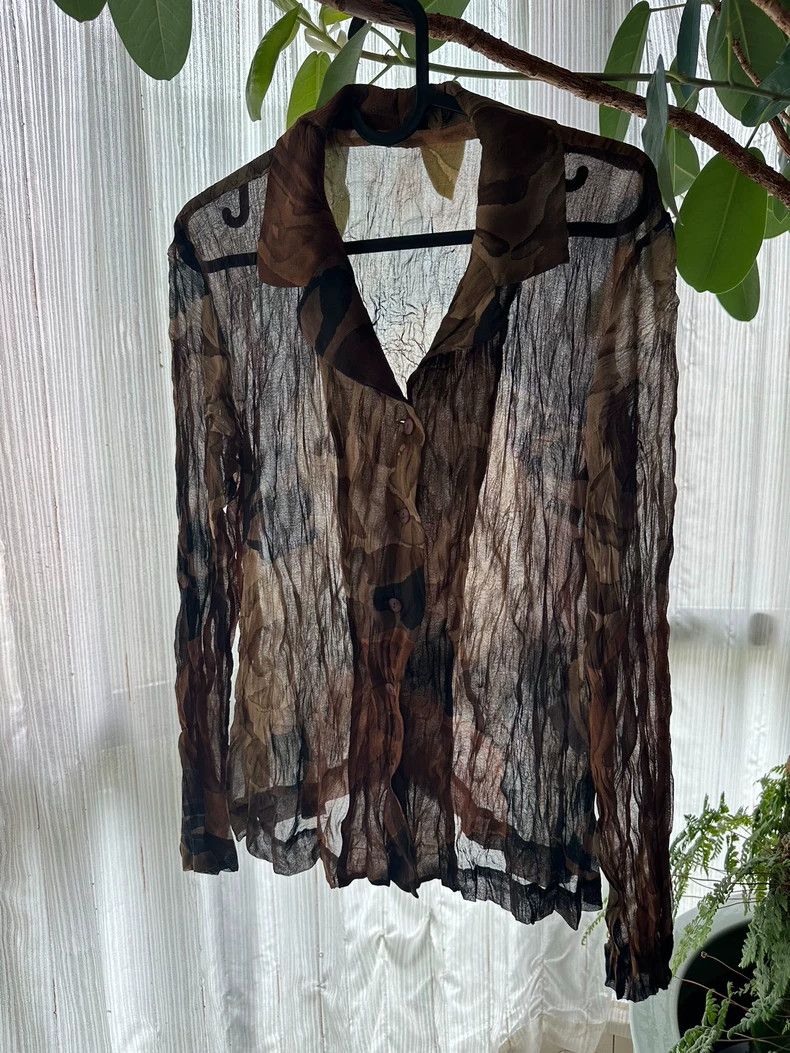 Issey Miyake ISSEY MIYAKE Early Leaf Print Shirt Jacket - dmc Size US L / EU 52-54 / 3 - 1 Thumbnail