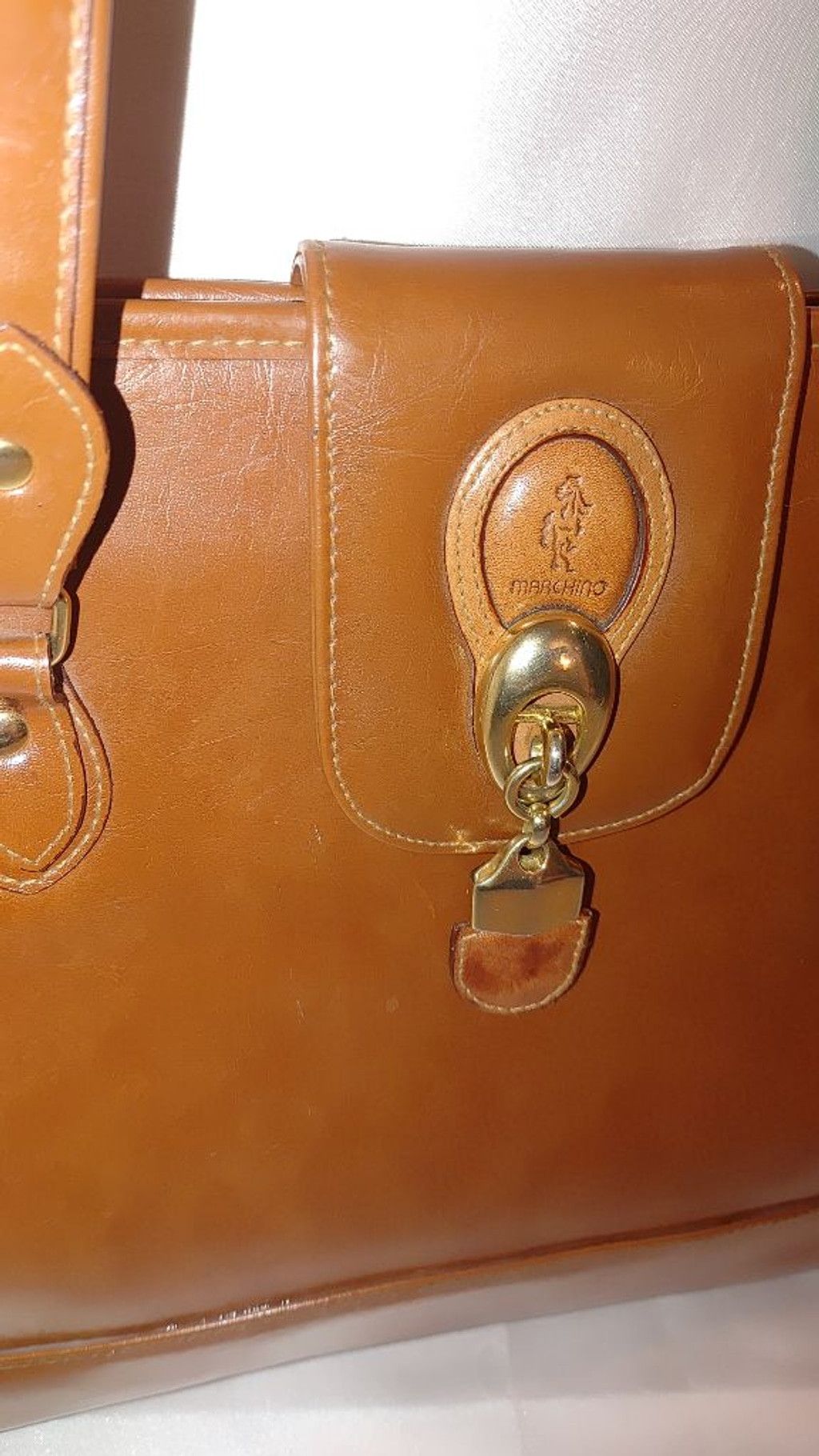 Georges Marciano Vintage Marchino Leather Attache Case Size ONE SIZE - 3 Thumbnail