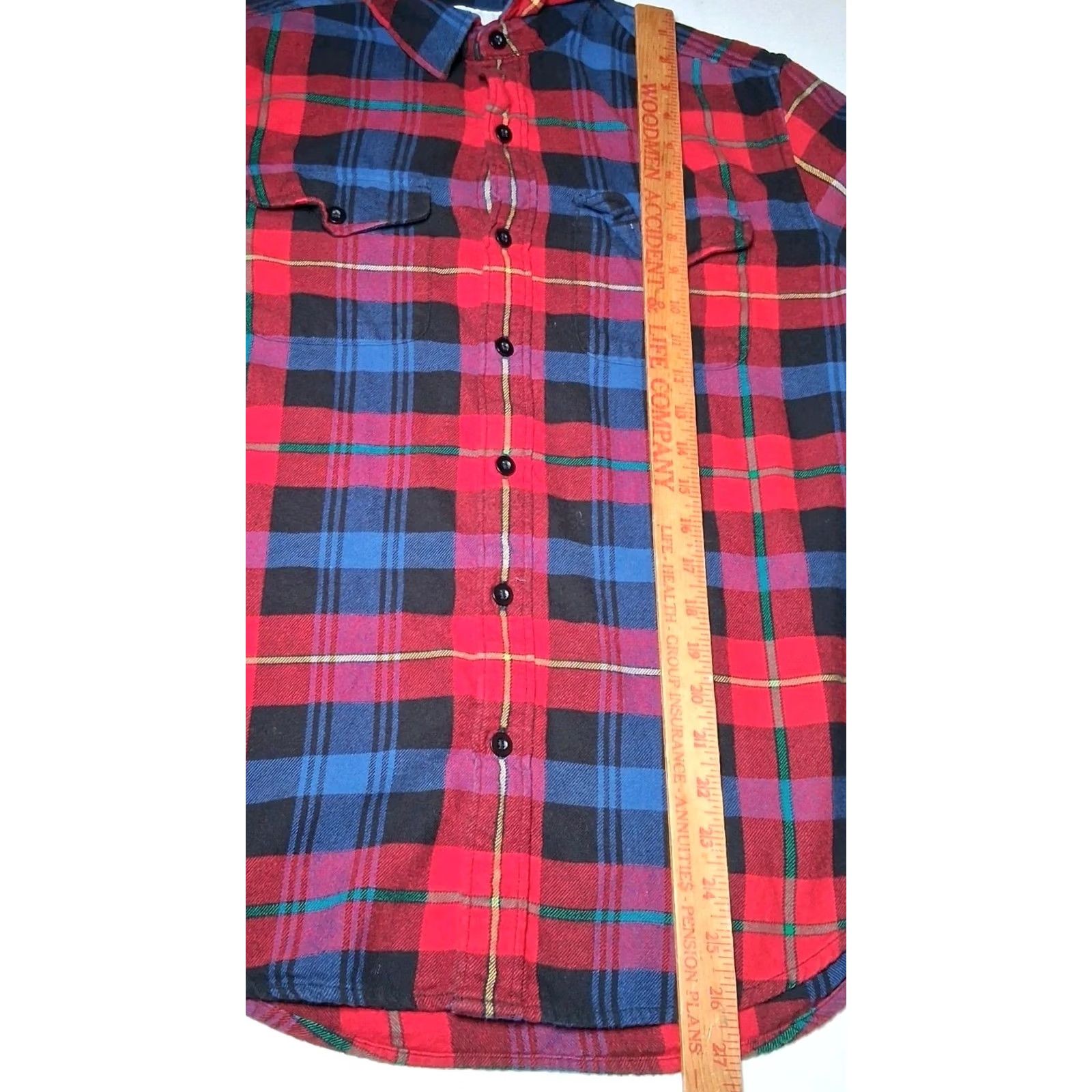 American Eagle Outfitters VINTAGE American Eagle Outfitters Shirt Flannel Button-Up Plaid Red Blue M Classic Fit Men Pocketed Casual Winter Fall Spring Size US M / EU 48-50 / 2 - 6 Thumbnail