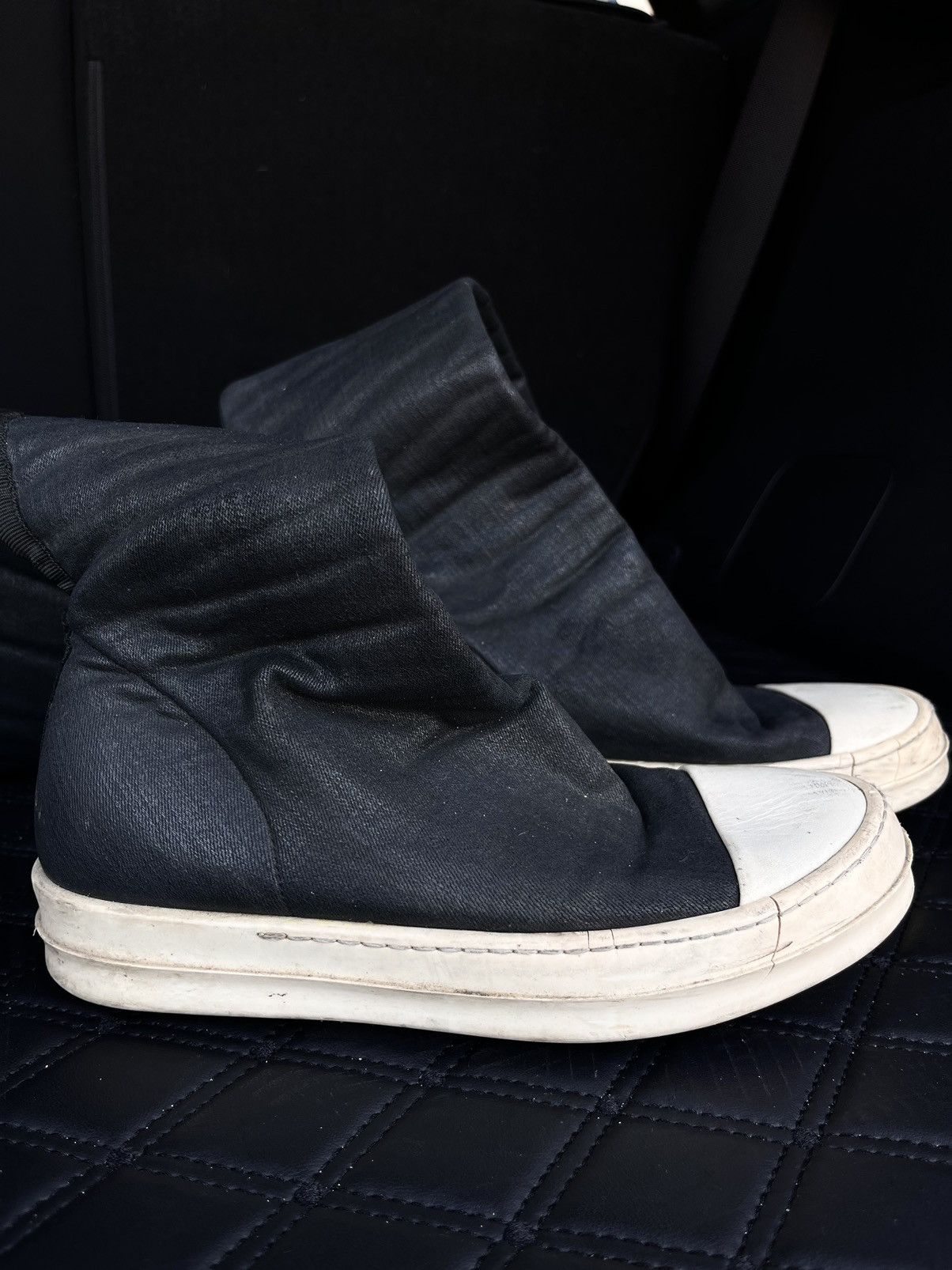 Rick Owens Rick Owens Wax Ramones Sock Sneakers Size US 7 / IT 37 - 2 Thumbnail