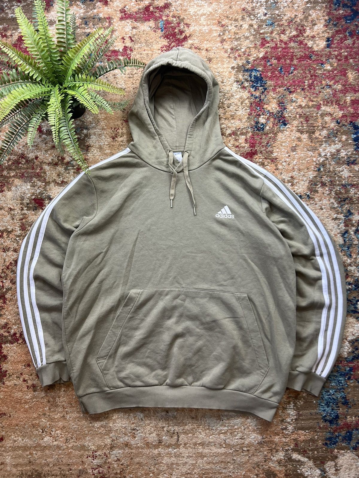 Adidas × Vintage 🐊 90’s ADIDAS RETRO 3 STRIPES HOODIE Y2K Size US XL / EU 56 / 4 - 1 Thumbnail