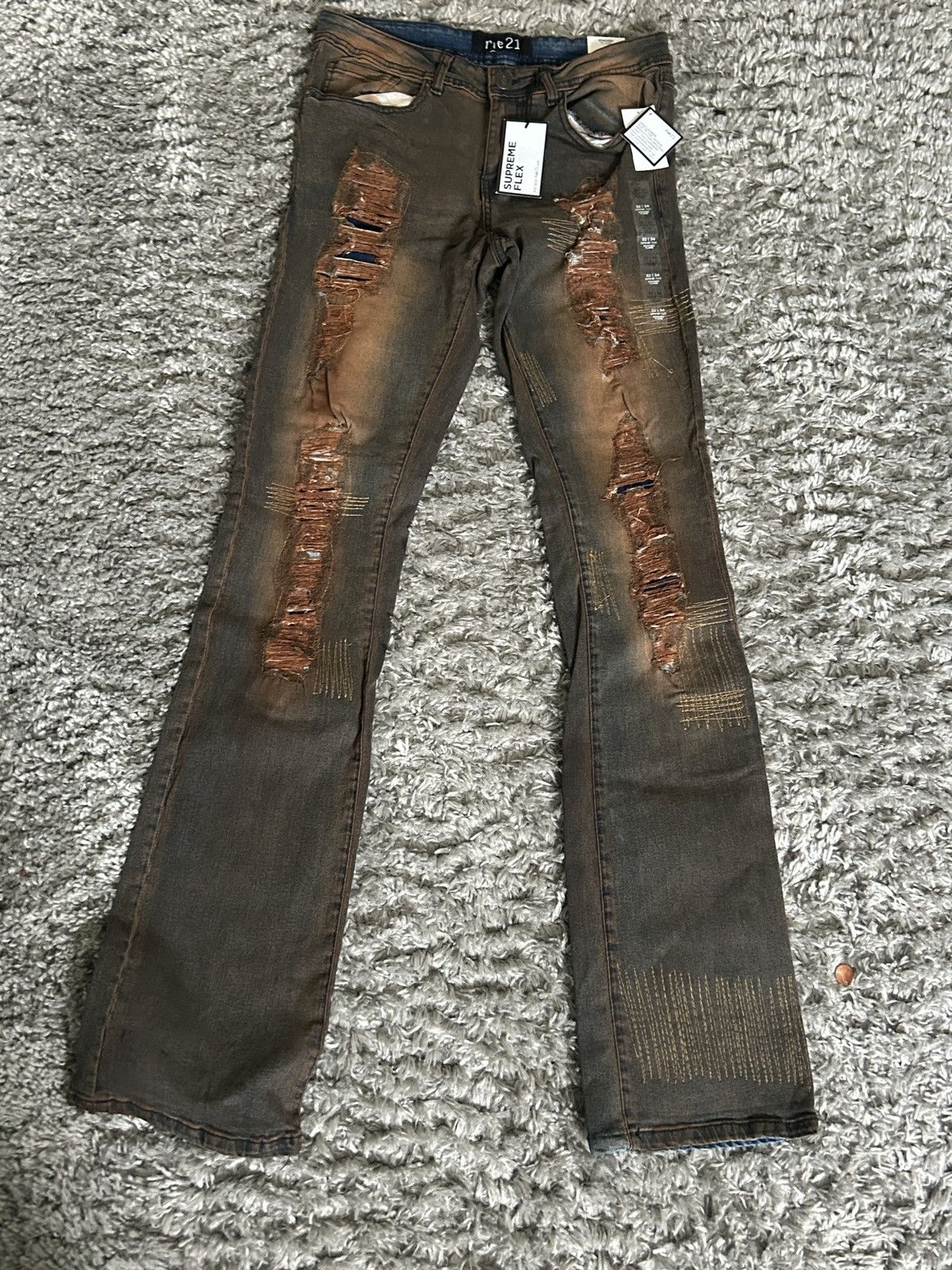 Japanese Brand × rue21 Flared Stacked Jeans Size US 32 / EU 48 - 1 Thumbnail