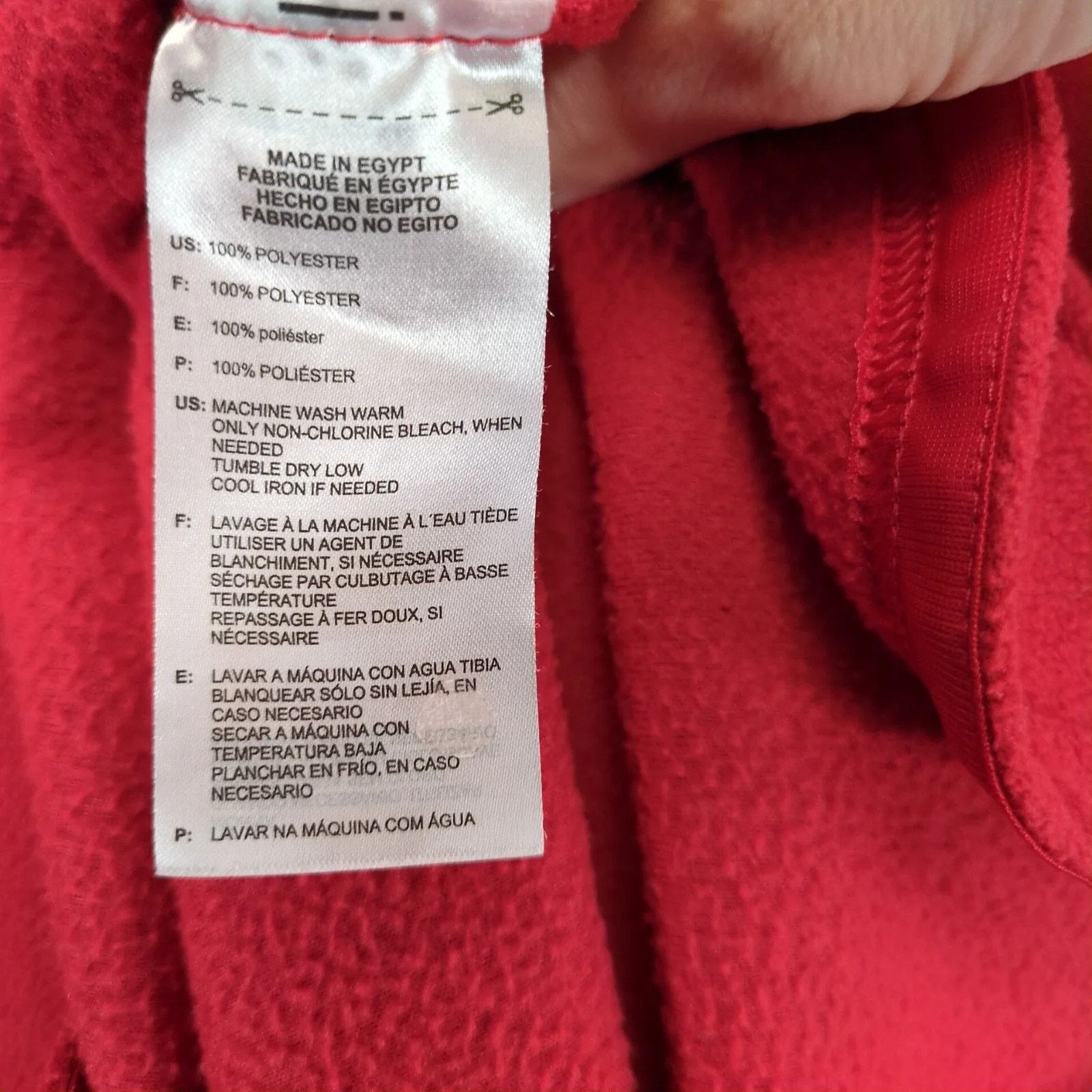Adidas Adidas Golf Red Fleece Pullover Women's M Cowl Neck Long Slv Size M / US 6-8 / IT 42-44 - 4 Thumbnail