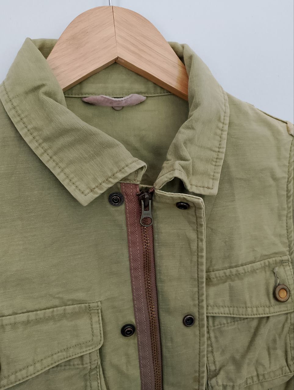ADAM ET ROPE ADAM ET ROPE Khaki Green Multipocket Utility Jacket Size XS / US 0-2 / IT 36-38 - 5 Thumbnail