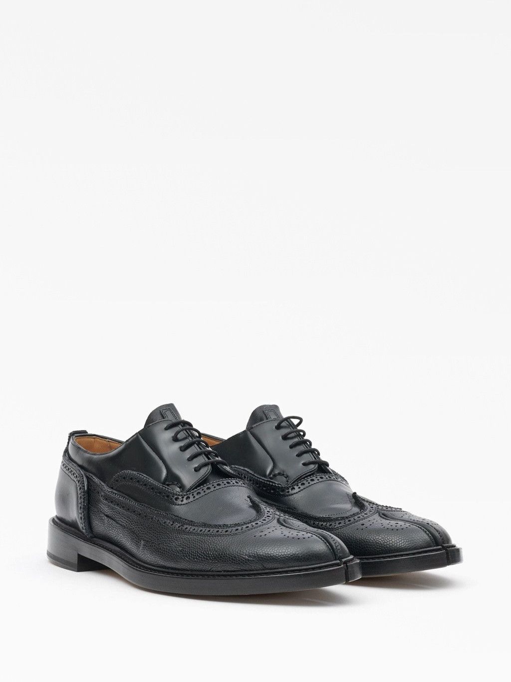 Maison Margiela oc11z1125 Tabi Monster Leather Brogues in Black Size US 9 / IT 39 - 2 Thumbnail