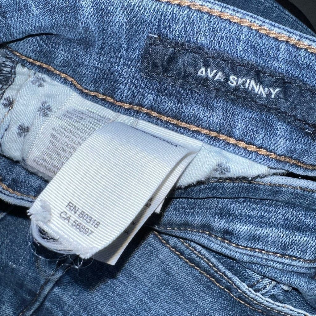Lucky Brand Ava Skinny Mid-Rise Jeans, Light Fading Blue Den