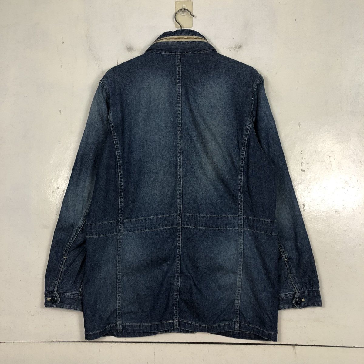 Avirex 💥VINTAGE DENIM BIKER JACKET AVIREX USN MILITARY Size US L / EU 52-54 / 3 - 10 Thumbnail