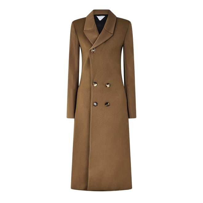Bottega Veneta Bottega Veneta Regular Fit Coat in Brown Size XS / US 0-2 / IT 36-38 - 1 Thumbnail