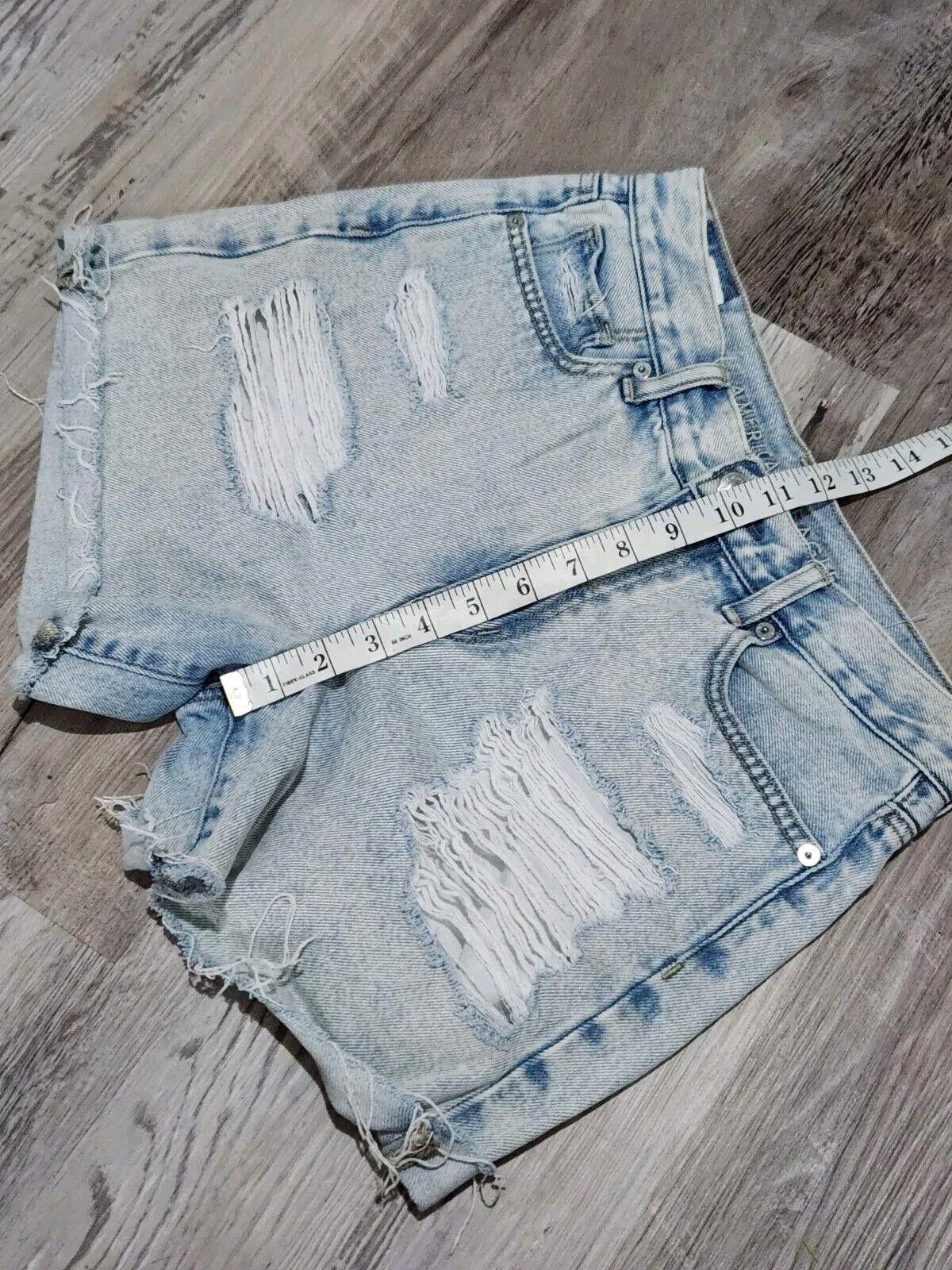 Designer American Eagle Mom Shorts Size 2 Distressed Cut Off Light Size 26" / US 2 / IT 38 - 6 Thumbnail