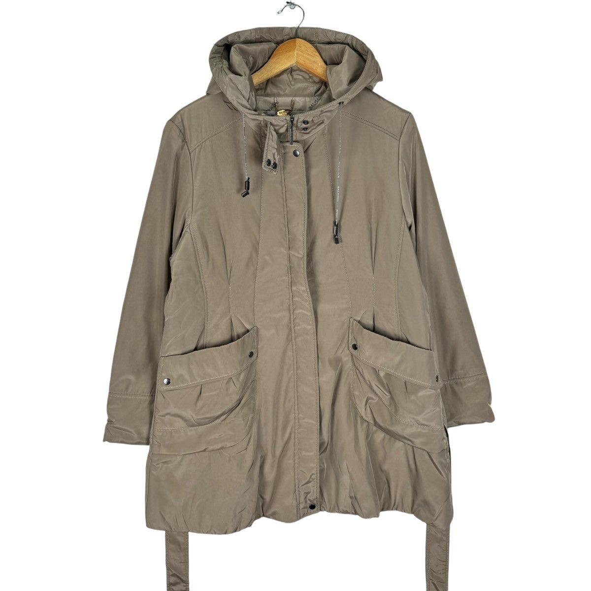 Balmain 🌟BALMAIN HOODIE MONOGRAM INSIDE LONG COAT JACKET Size L / US 10 / IT 46 - 2 Thumbnail